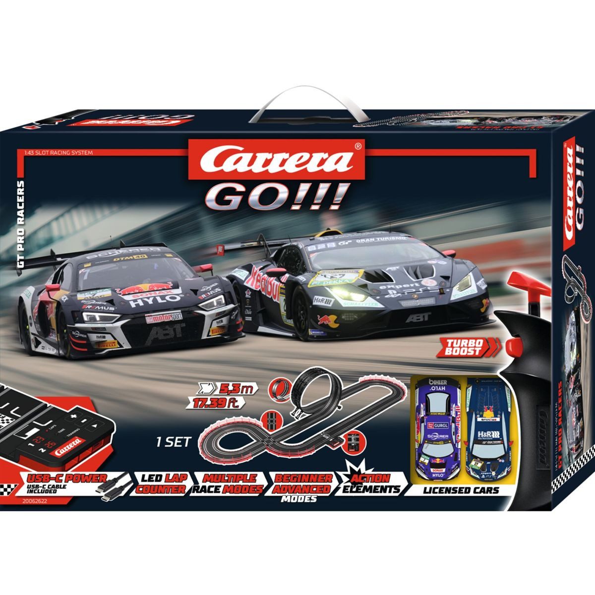 Carrera® Anschlussschiene GO Red Bull GT3 Set