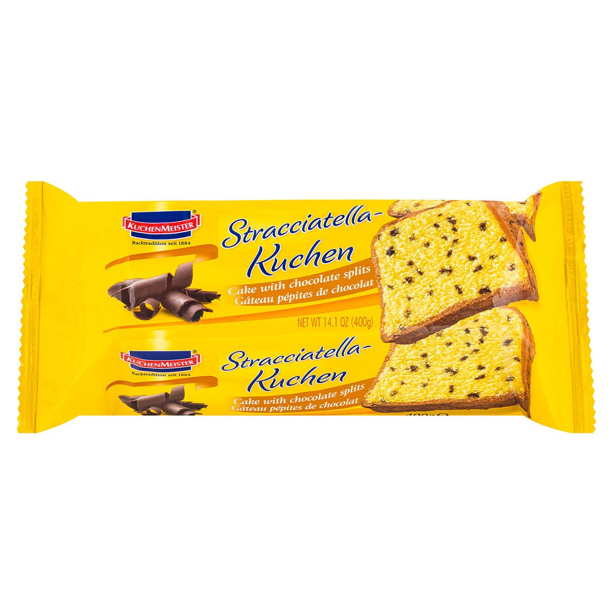 KuchenMeister Kuchen, KuchenMeister Stracciatella Kuchen mit Schokoladensplittern 400g