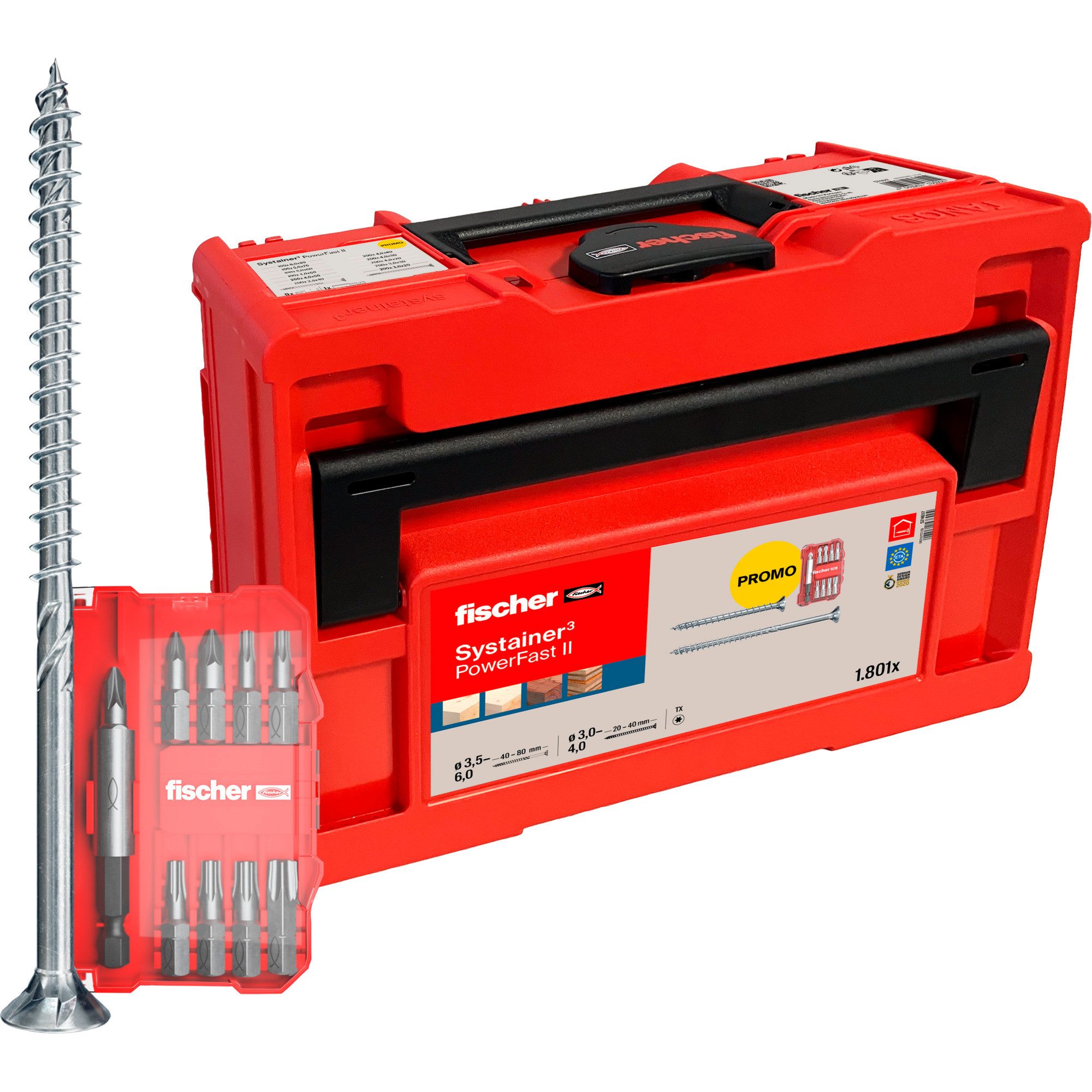 Fischer Schraube fischer PowerFast II Tanos-Box, Senkkopf TG/VG TX