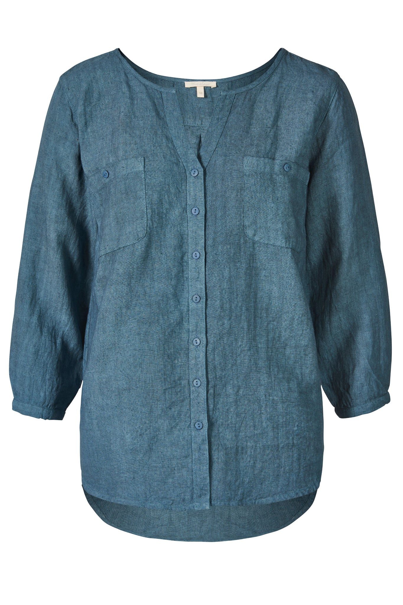 Himalaya Clothing Langarmbluse 3/4 Arm Bluse mit dekorativer Falte und krem günstig online kaufen