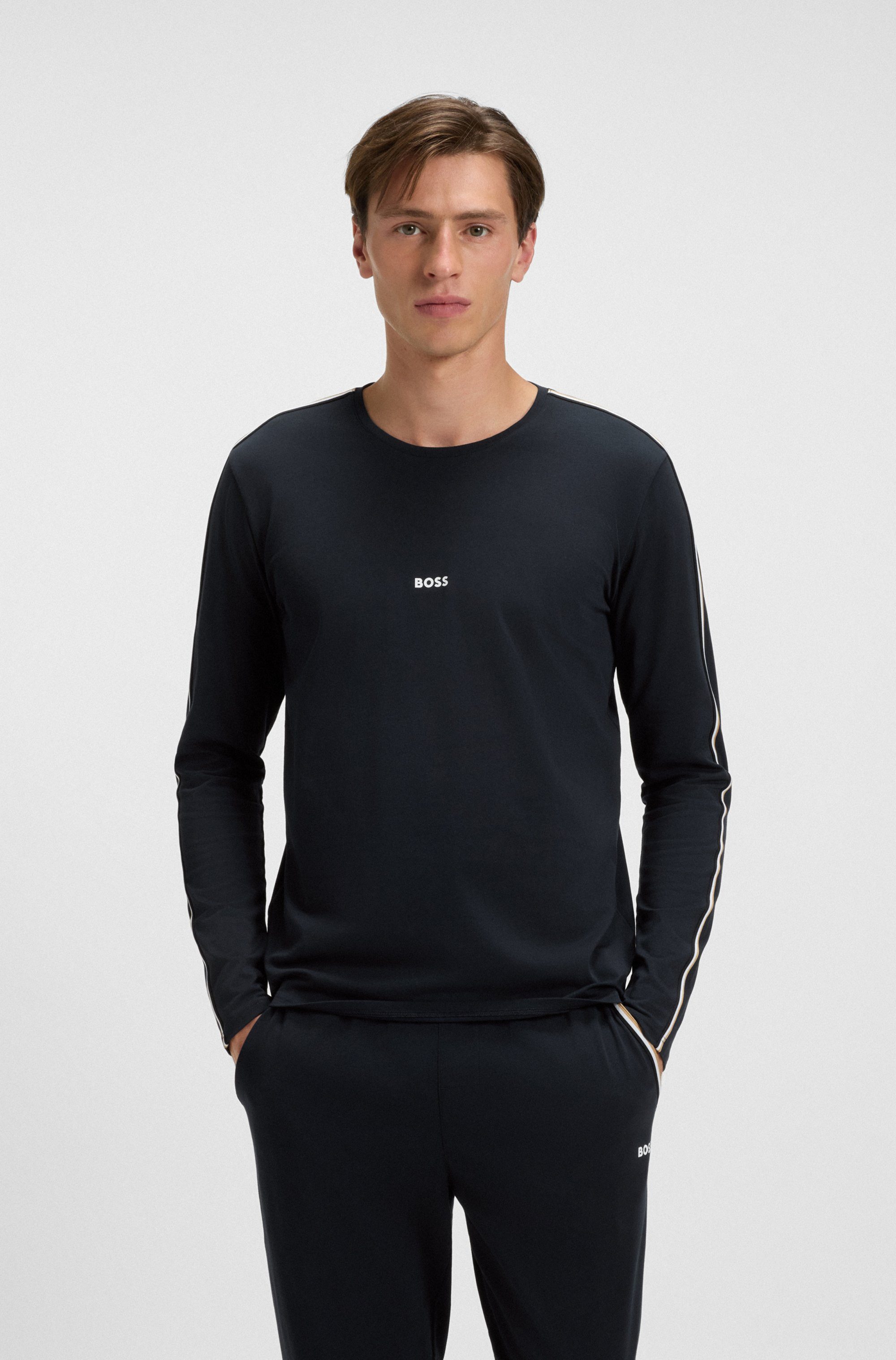 BOSS Longsleeve Unique bequemes Langarmshirt mit günstig online kaufen