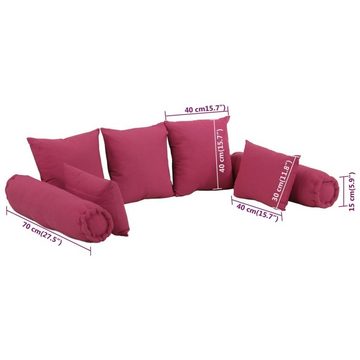 DOTMALL Dekokissen 7er Set; Couchkissen mit Füllung, atmungsaktiv und strapazierfähig