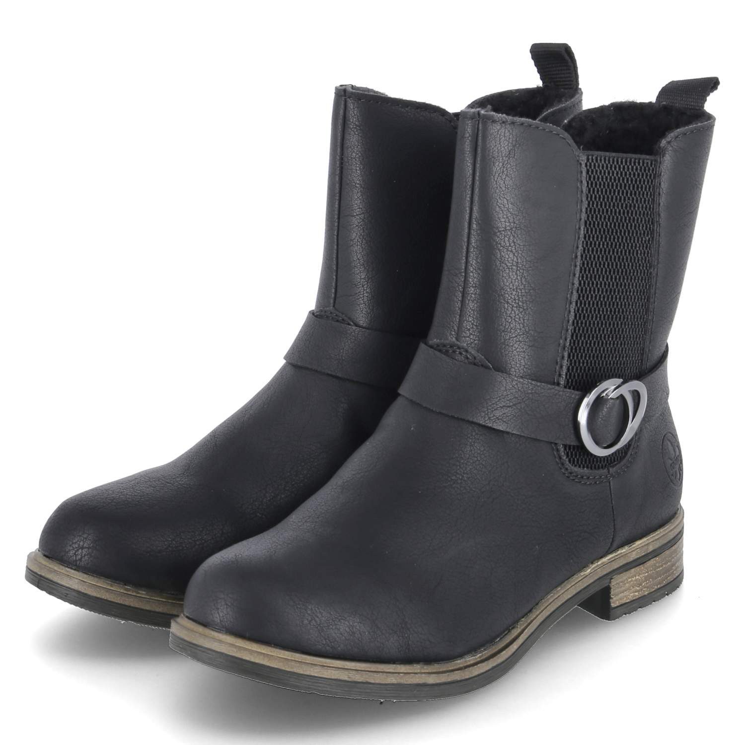Rieker Rieker 72252-00 Damen Kunstleder schwarz Winterstiefel günstig online kaufen