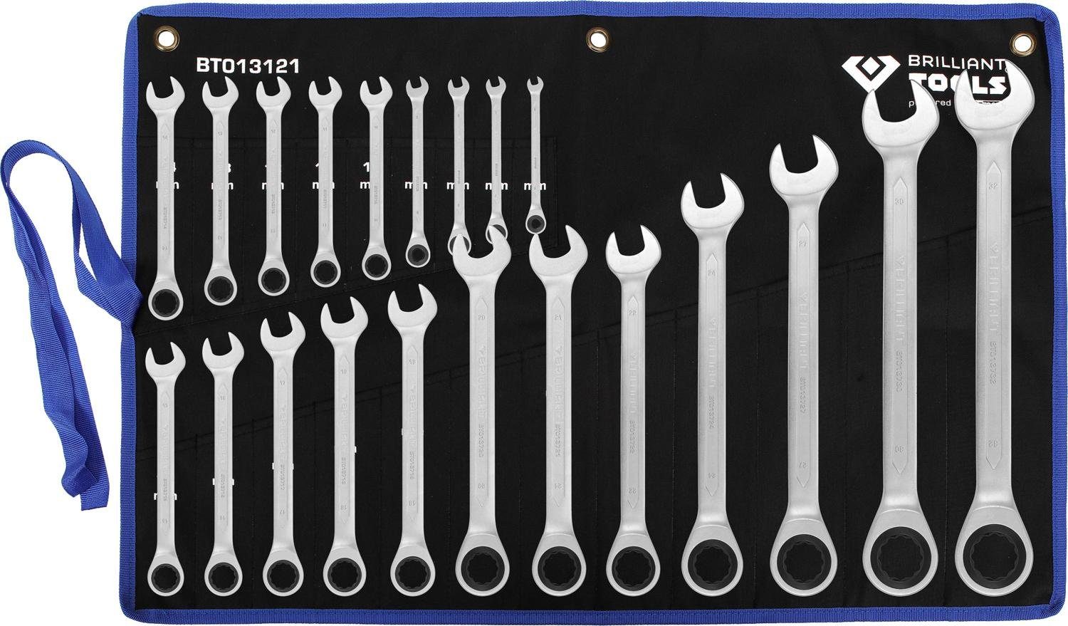 Williams 1199BL Ringschlüssel – 7,6 Cm, Schwarz, SuperTorque Design, Satin-Chrom Finish