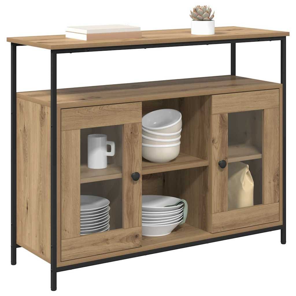 vidaXL Sideboard Sideboard Artisan-Eiche 100 x 35 x 80 cm Holzwerkstoff (1 günstig online kaufen