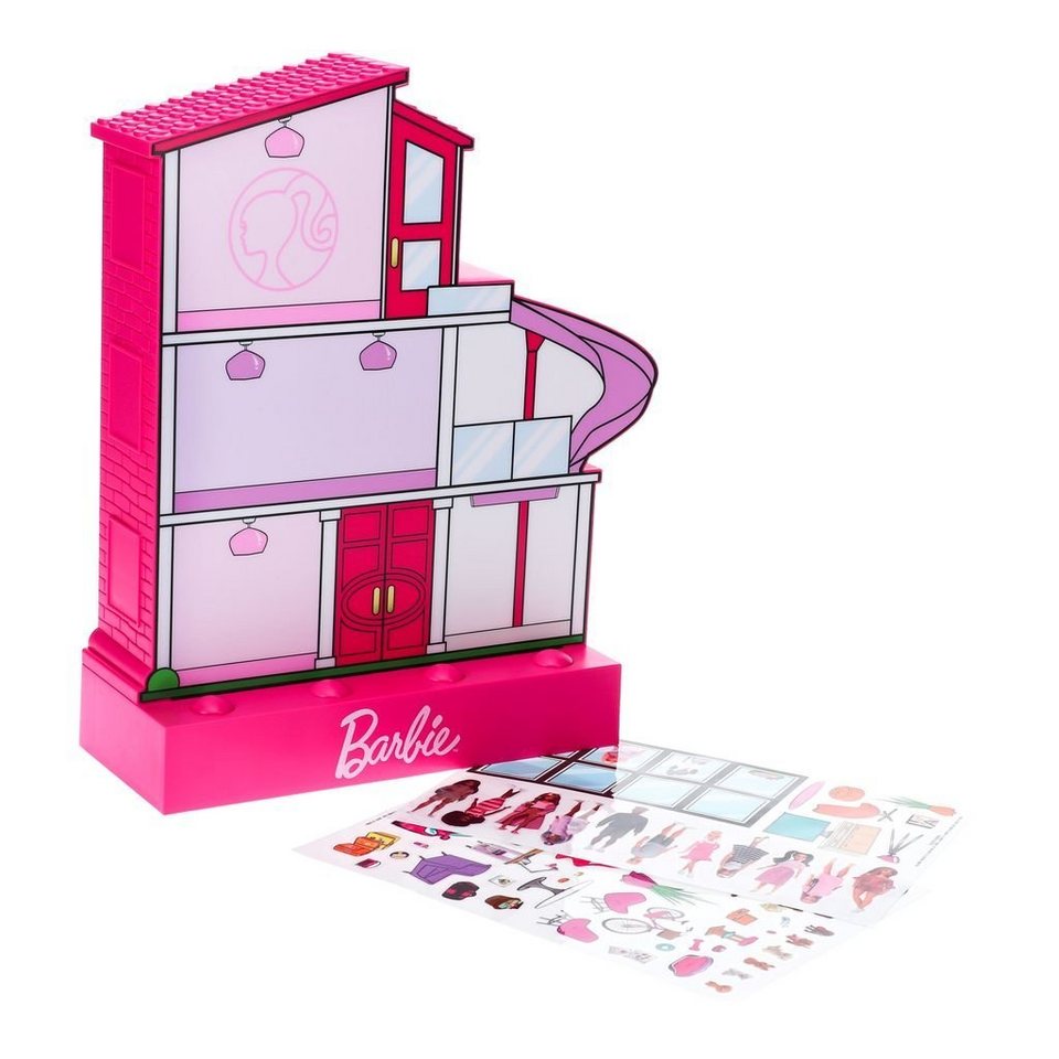 Paladone Dekolicht Barbie Dreamhouse Leuchte mit Sticker, LED fest  integriert