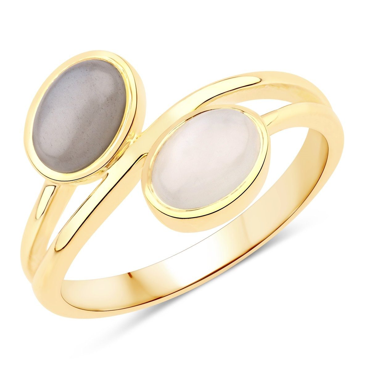 Donata Rafaela Silber Fingerring gelbgold, aus Sterling