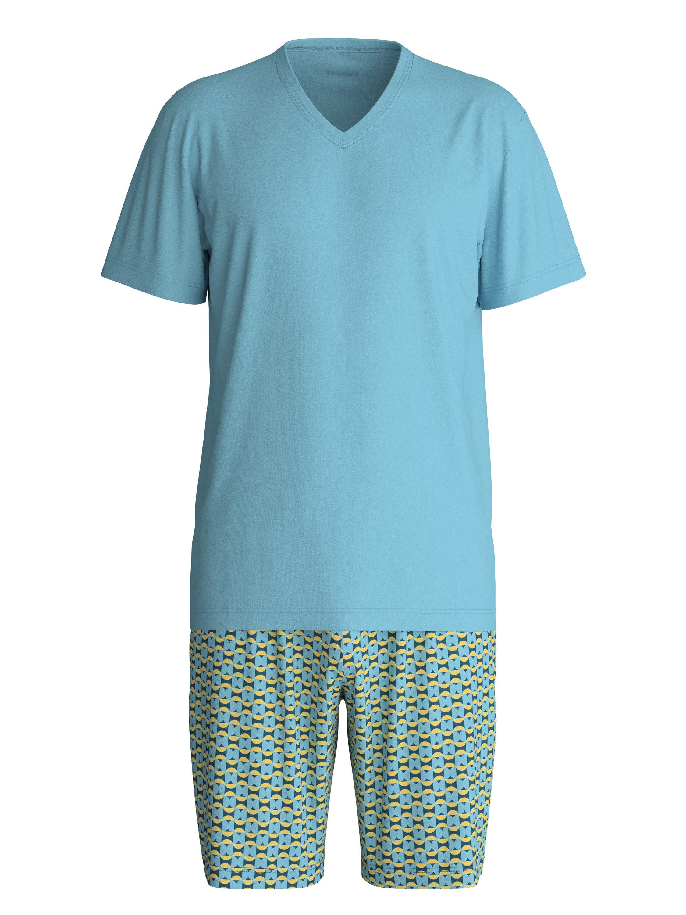 CALIDA Shorty Cotton Special Herren (2 tlg) weich, leicht mit V-Ausschnitt