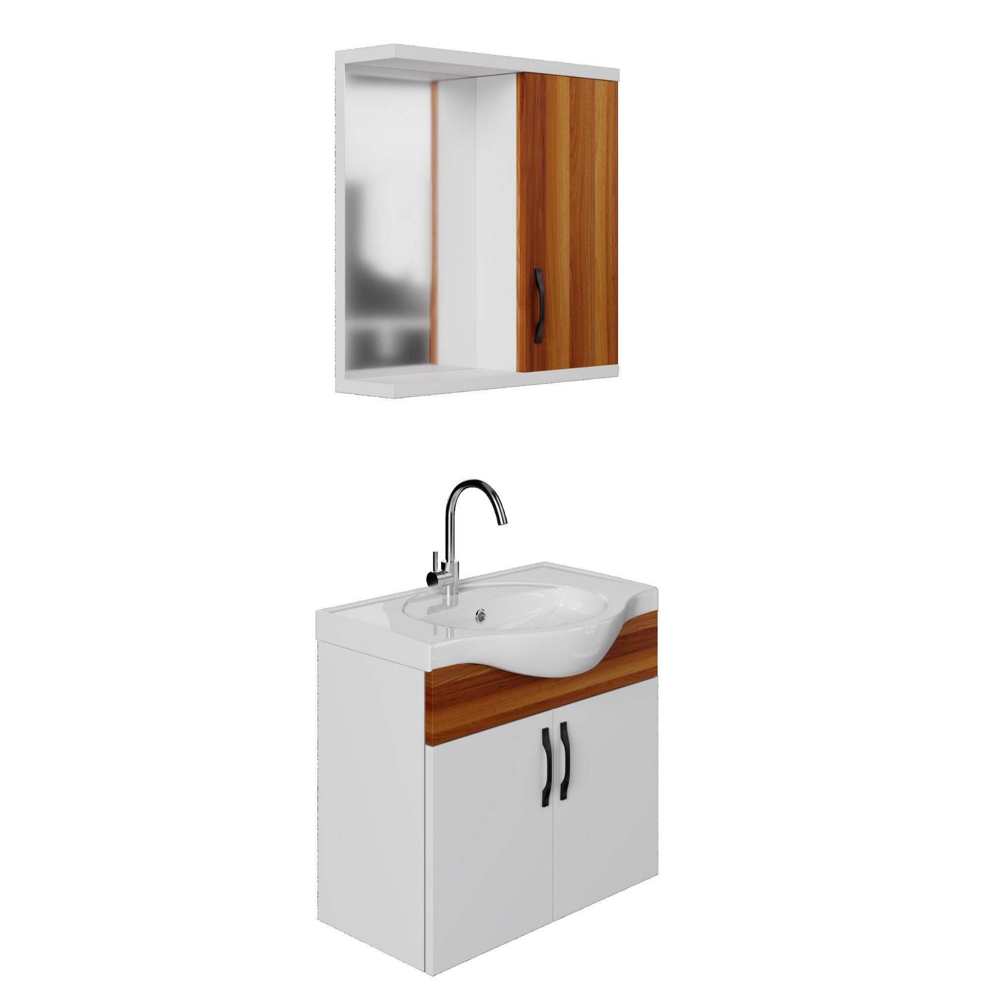 Karen Badmöbel-Set Badmöbel Set Mercan 65, (Komplett-Set, Standartmäßig 3-T günstig online kaufen