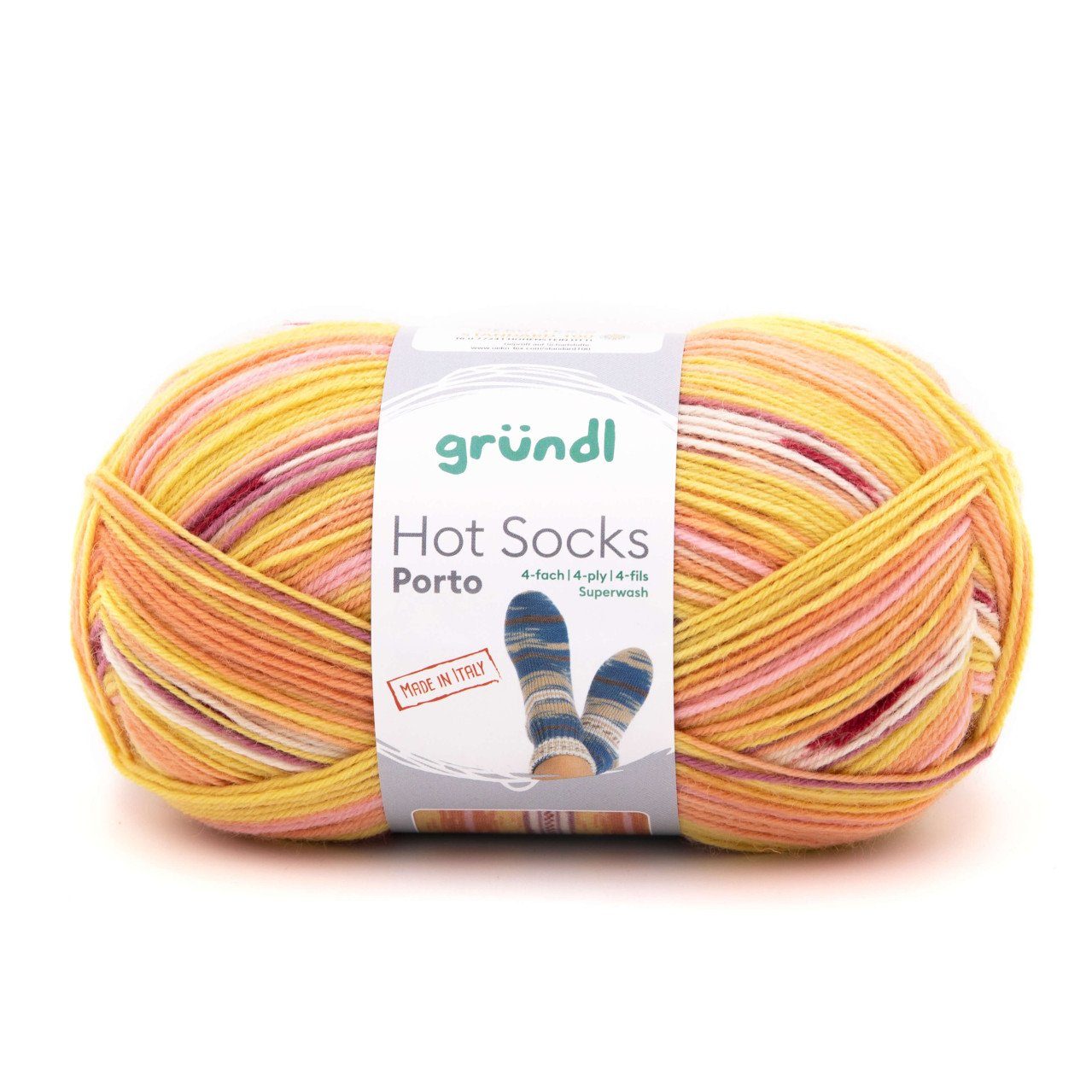 Gründl Gründl Sockenwolle Hot Socks Porto 100 g 4-fach Häkelwolle