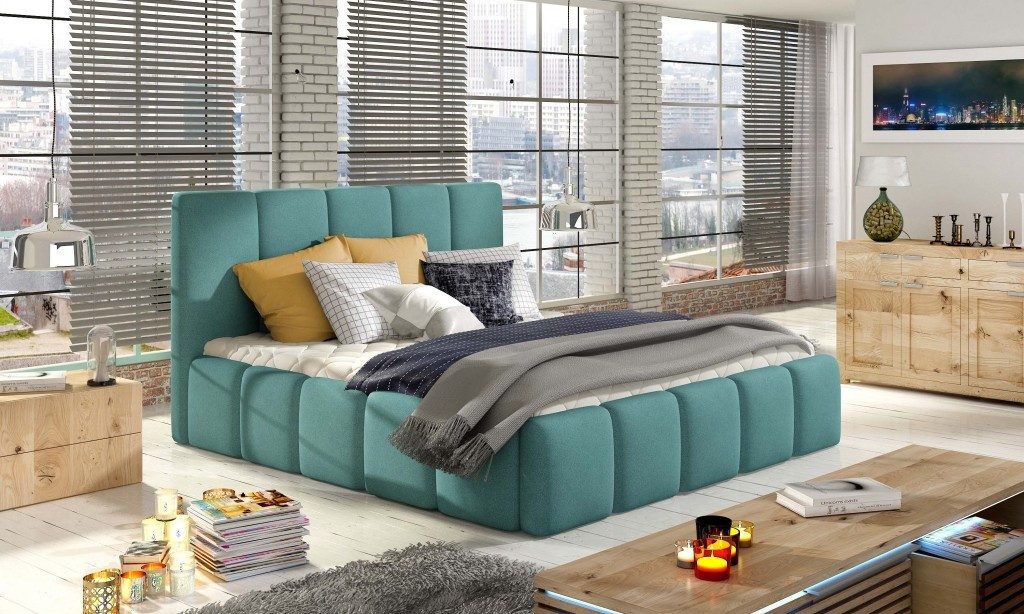 Xlmoebel Polsterbett Designer Doppelbett Luxus 180x200cm Hotel-Style, Made in Europa