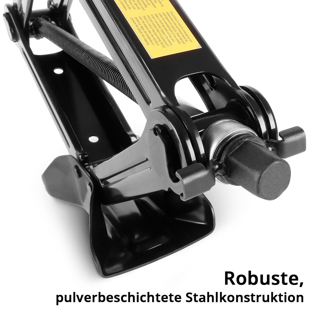 STAHLWERK Wagenheber Scherenwagenheber 2.000 kg Autoheber und Kfz-Wagenheber mit Ratsche