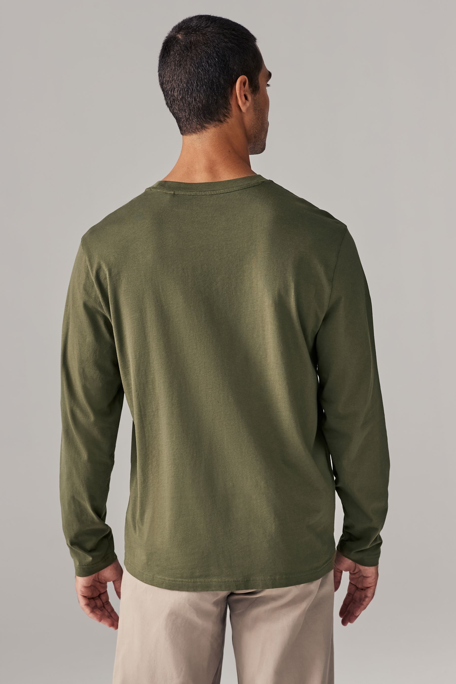 Next Langarmshirt Rundhalsshirt – Regular Fit günstig online kaufen