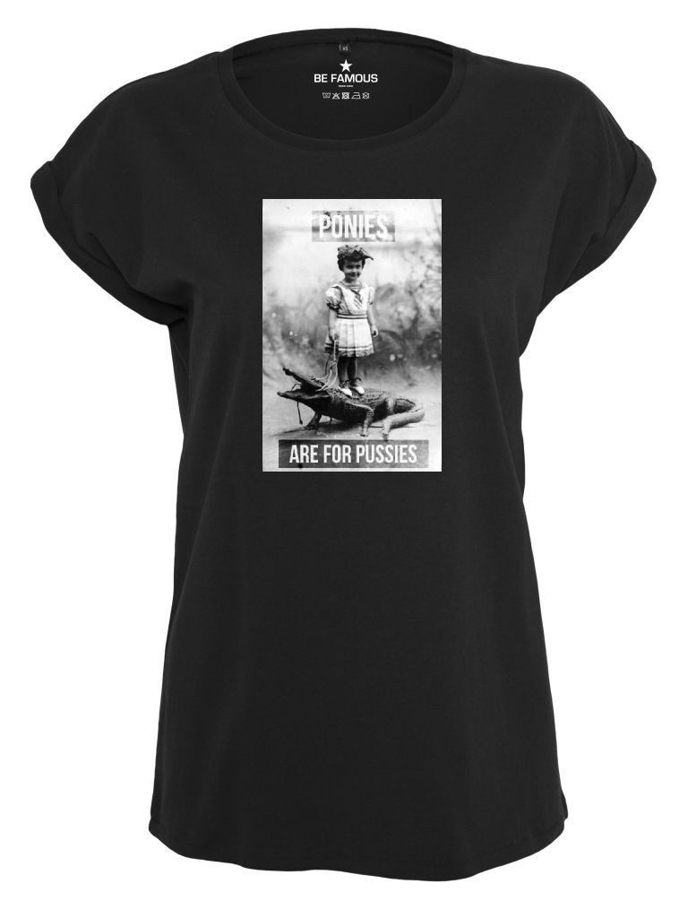 Be Famous Print-Shirt Classic Roll Up Pussies (1-tlg., keine) günstig online kaufen