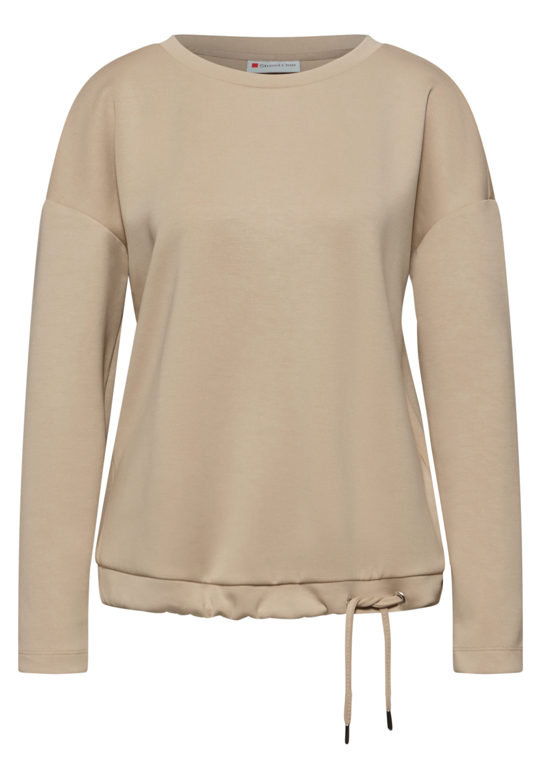 STREET ONE Langarmshirt mit Tunnelzug am Saum – Bild 5 von 5