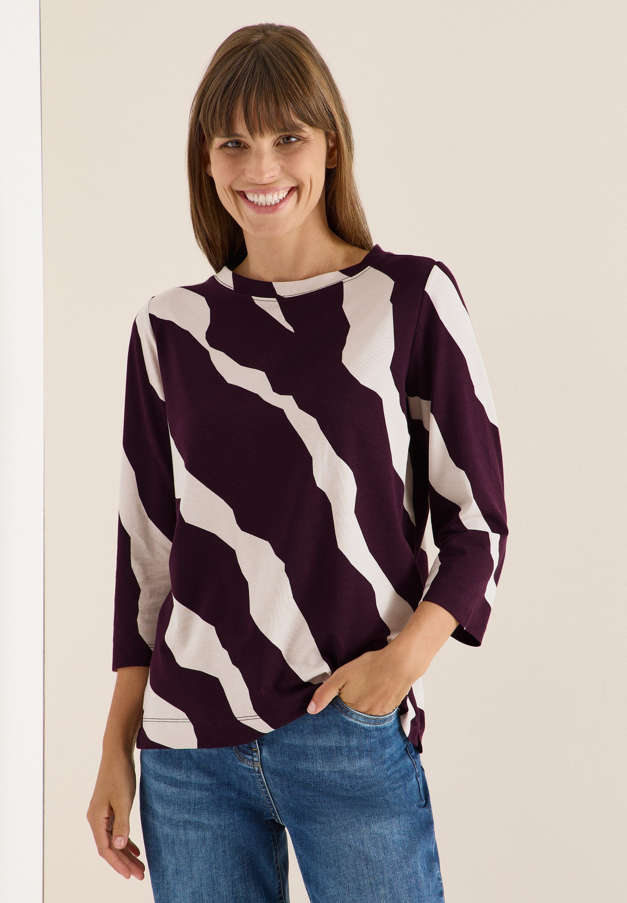 CECIL 3/4-Arm-Shirt mit 3/4 Ärmeln günstig online kaufen