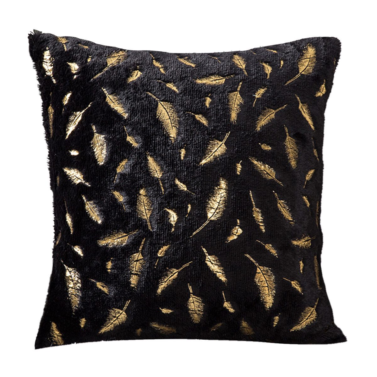 Kissenbezüge Kissenbezüge 45x45cm,Zierkissenbezug Goldstempelfeder Kissenhüllen