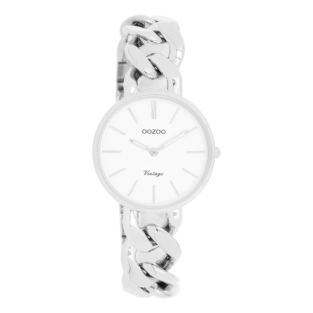 OOZOO Quarzuhr Damenuhr C20355 Weiss Kettenarmband günstig online kaufen