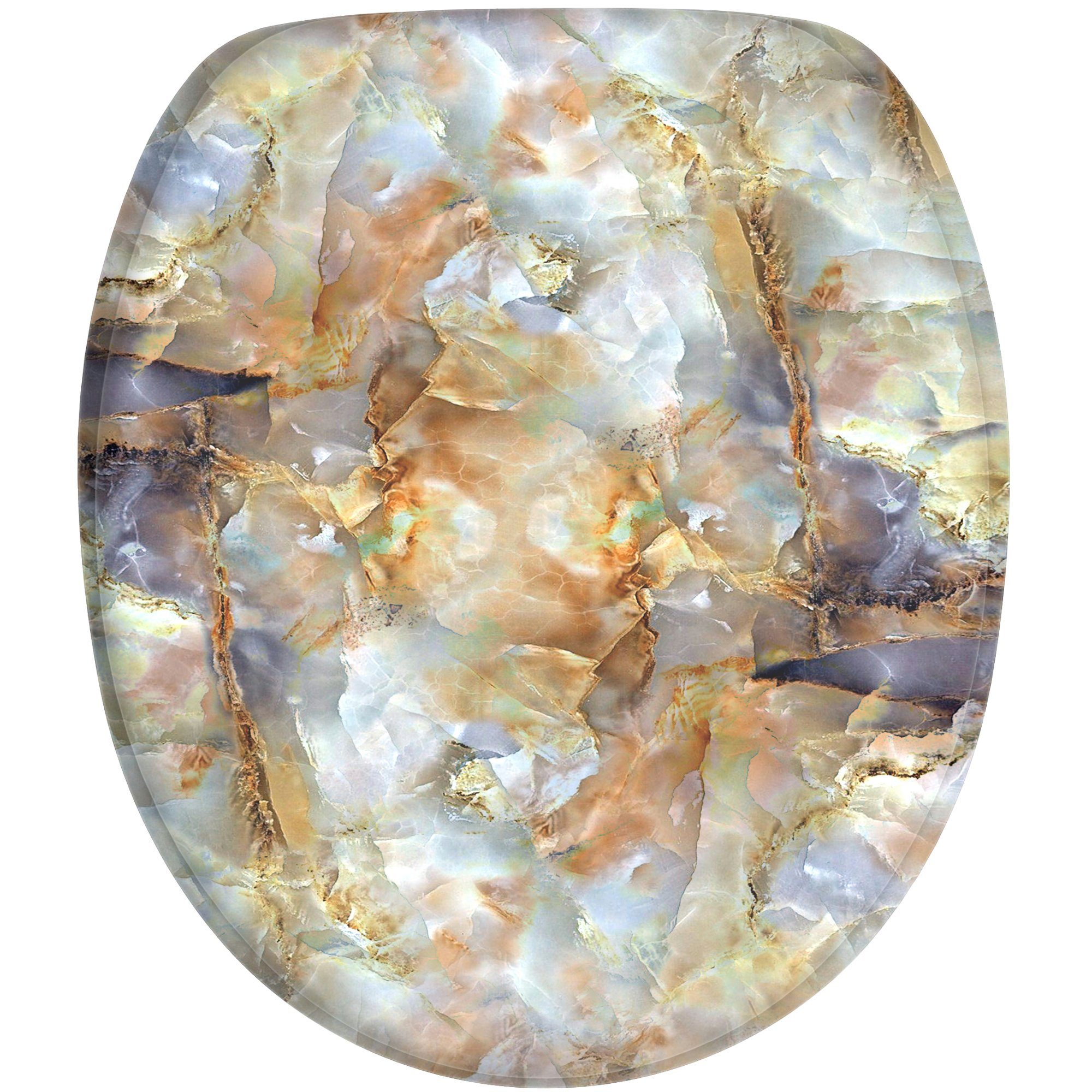 Sanilo WC-Sitz Marmor Braun, universell, leichte Montage, hochwertig & mode günstig online kaufen