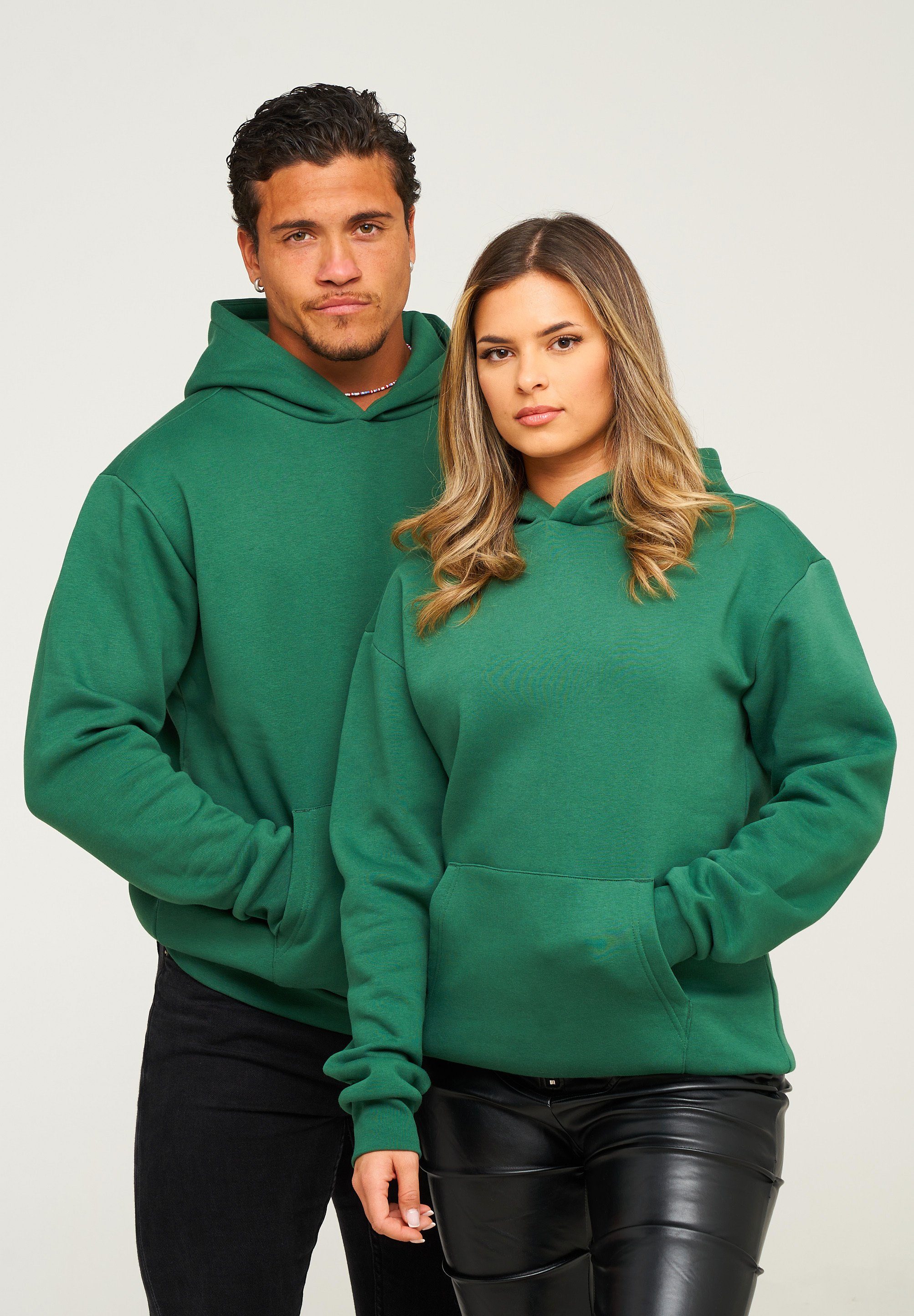 behype Hoodie BHHOBART Herren Basic Oversized Hoodie Raglan Kapuzenpullover Sweater