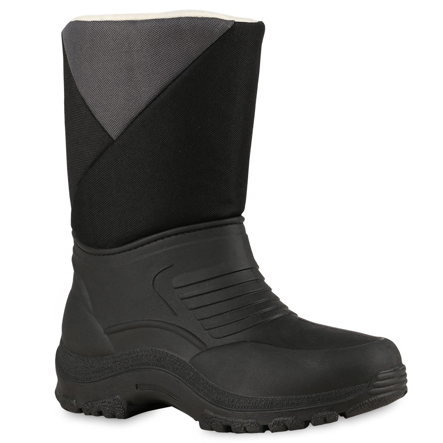 VAN HILL 838194 Winterstiefel Damen Warm Gefüttert Winterstiefele Bequeme Profil-Sohle