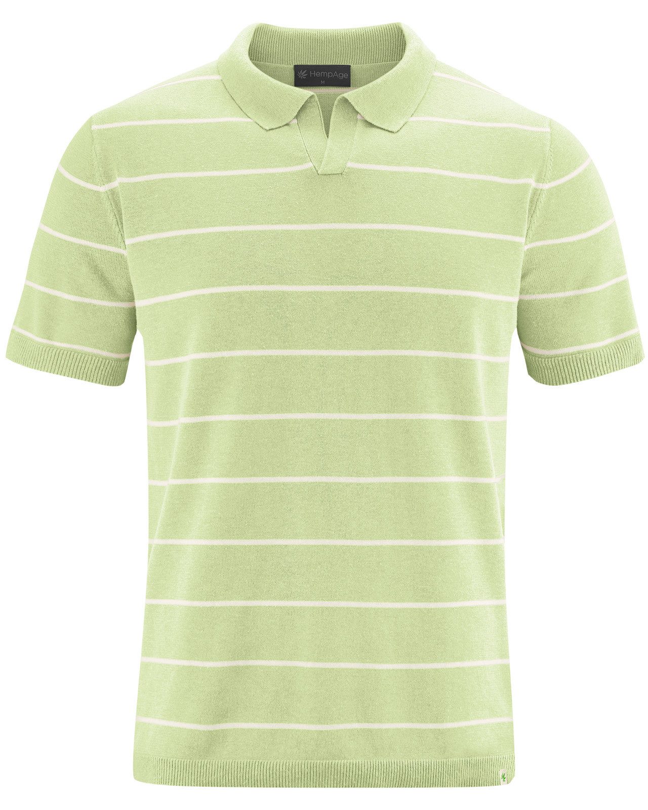 HempAge Poloshirt LZ326 Edles Streifen-Polo