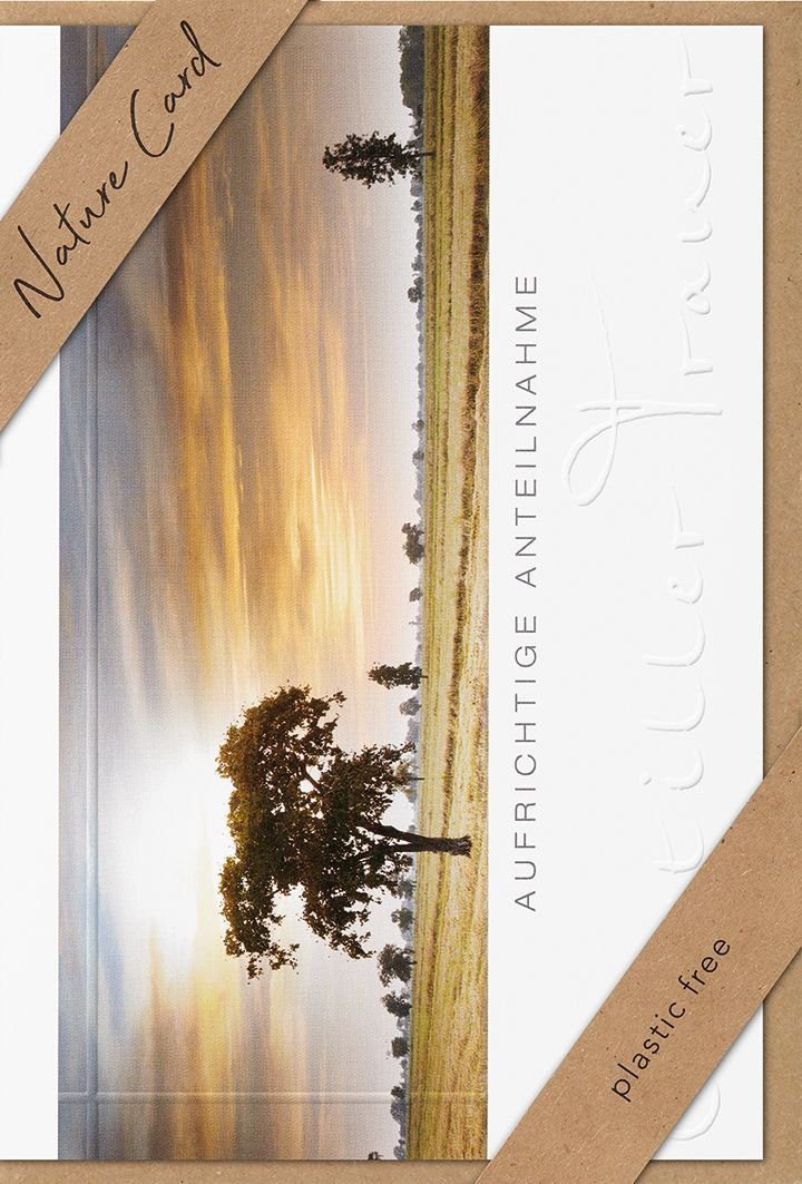 Umschlag Card, inkl. Klemmen - Trauerkarte BSB Natur