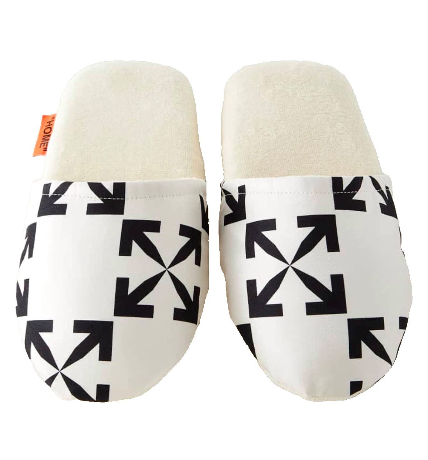 OFF-WHITE Pantoletten Seiden Sandalen Slippers Pantoletten Schuhe S/M Hausschuh – Bild 4 von 5