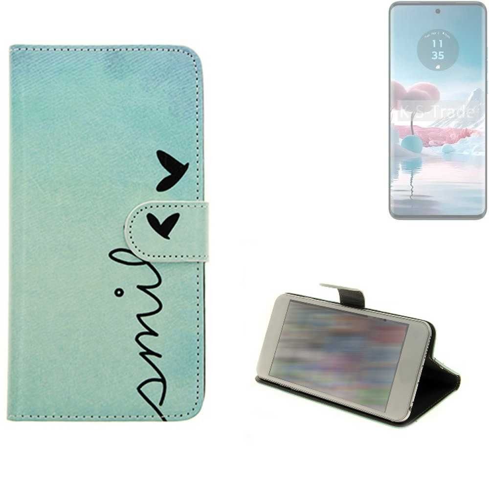 K-S-Trade Handyhülle für Motorola Edge 40 Neo, Schutz Hülle Handy Hülle Hülle Handyhülle cover bookstyle Etui