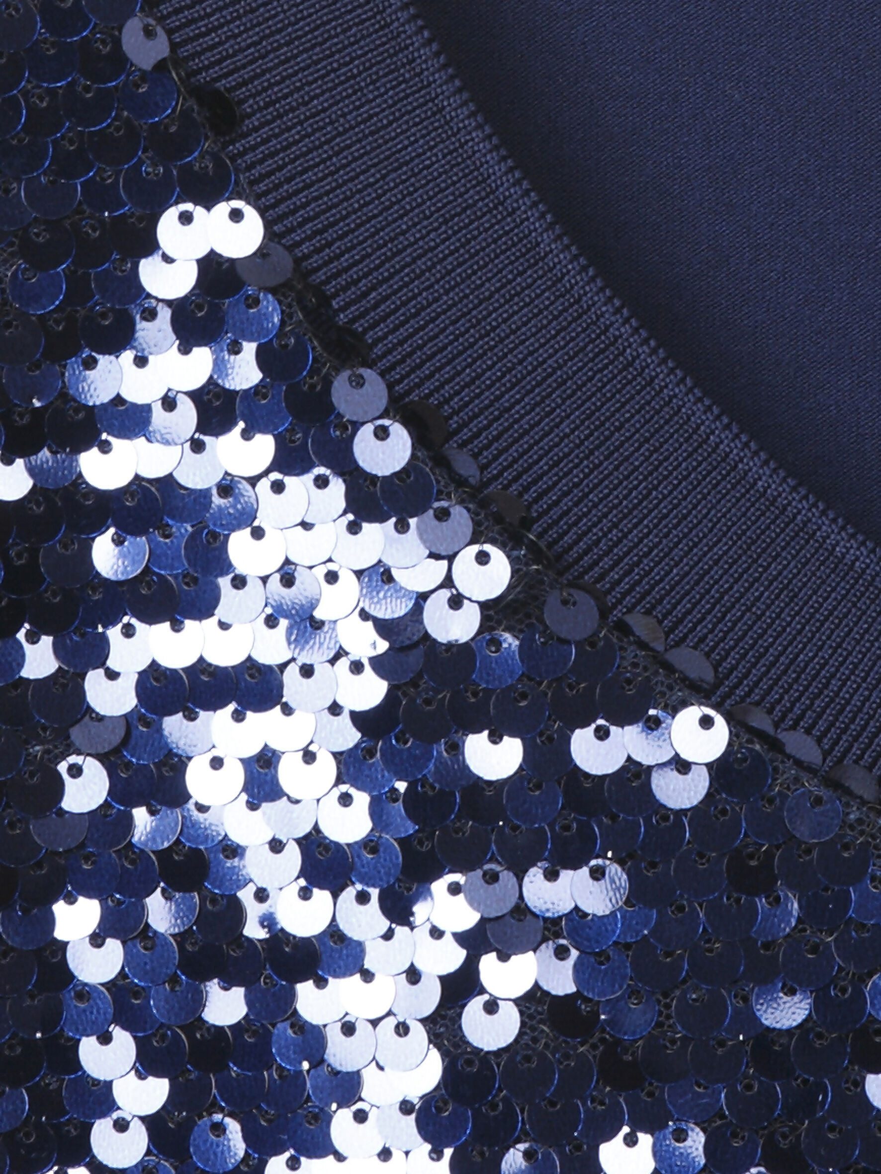 FRAPP Kurzarmshirt (1-tlg) mit Pailletten Front