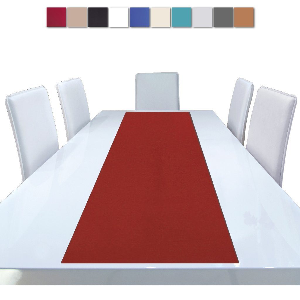 Bestlivings Rot viele Microfaser, Tischläufer Designs Tischdeko versch. 140x40cm Tischdecke (1-tlg), Platzset pflegeleicht dekorativ, Platzmatte Ellen und