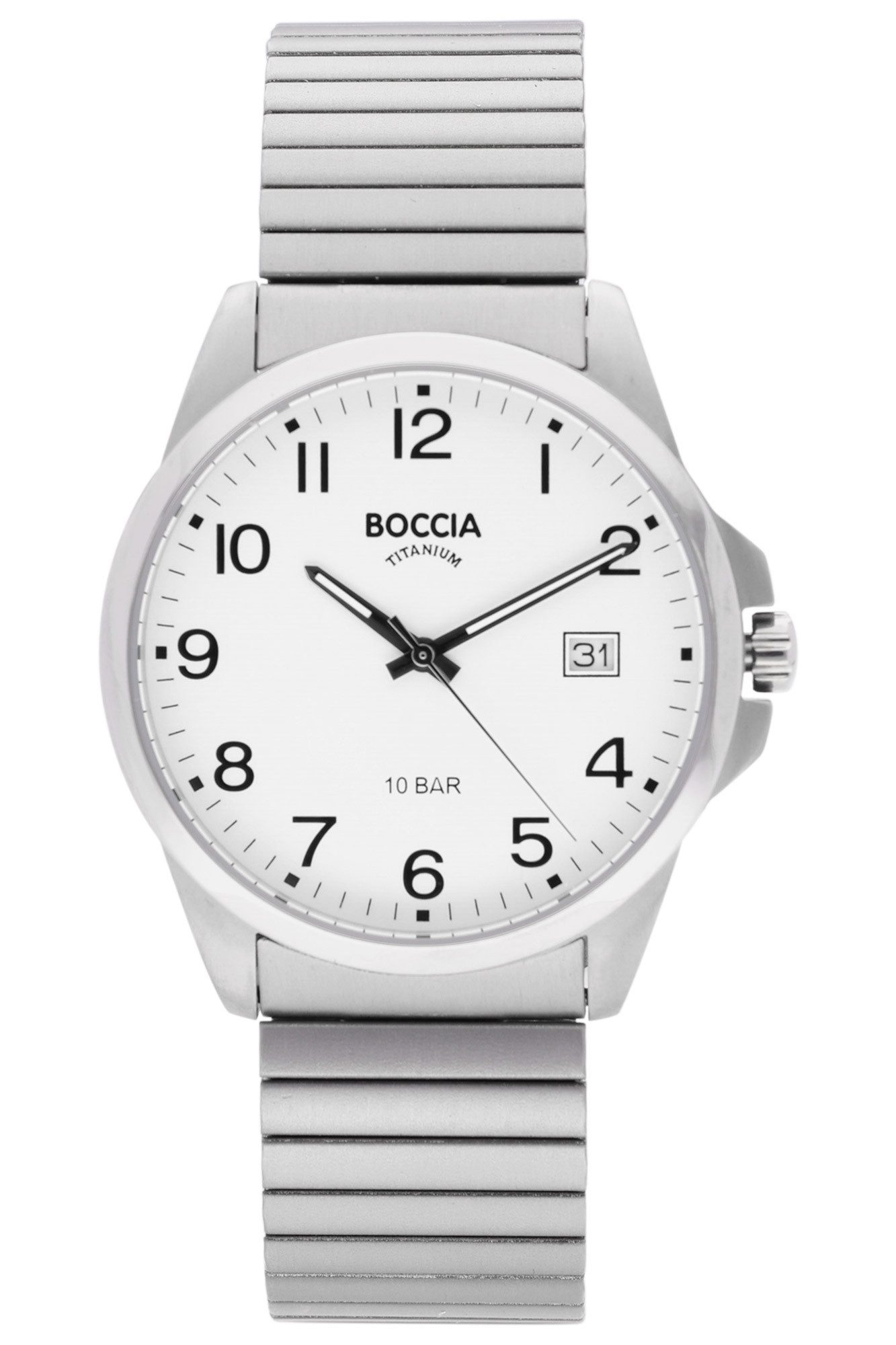 Boccia Quarzuhr Titan mit Zugband