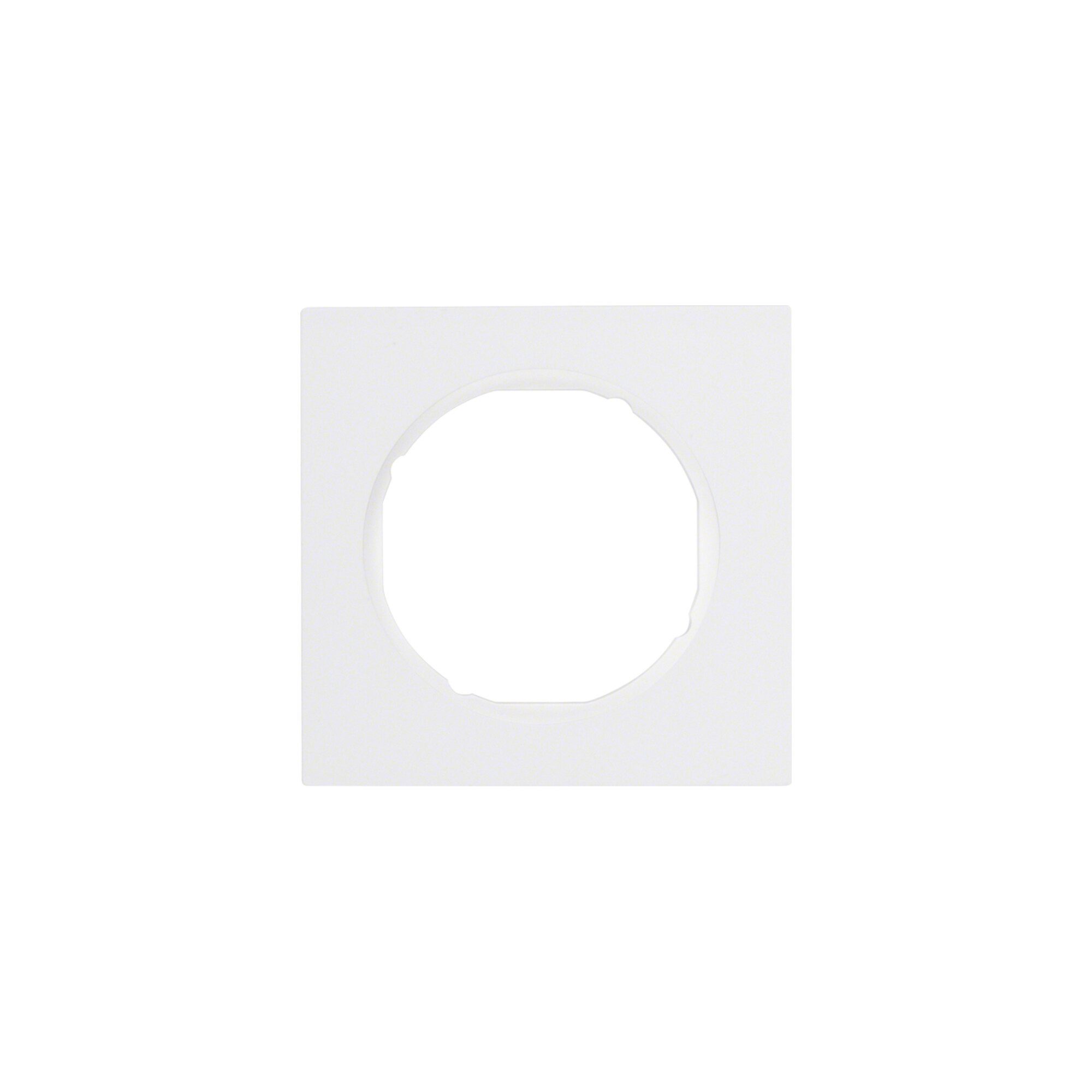 Berker Berker Rahmen pows/gl 1fach, rund 10112289 Steckdosenleiste