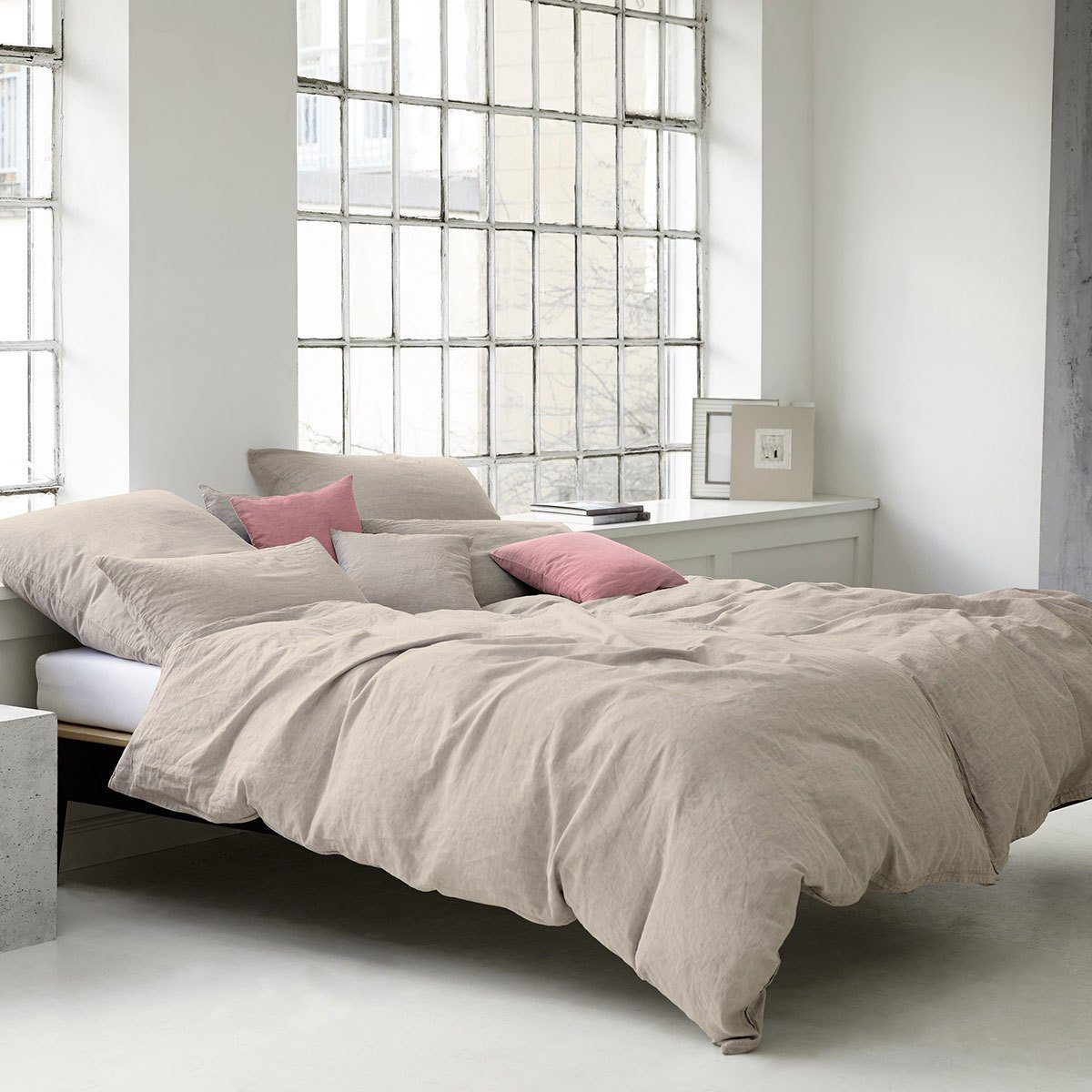 Elegante Bettwäsche Breezee, Leinen, 2 teilig