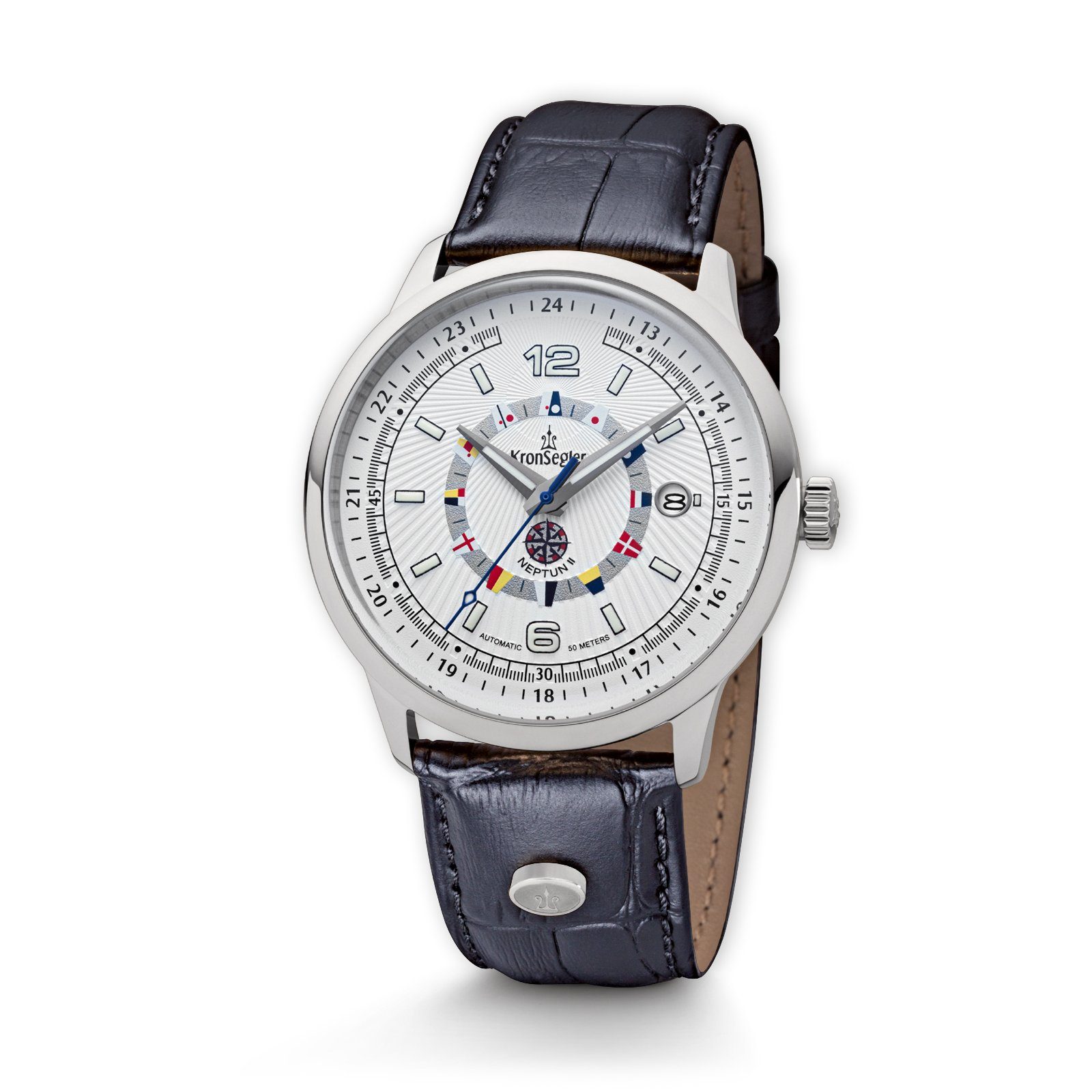 Automatikuhr Neptun II Herren Armbanduhr mit Lederband