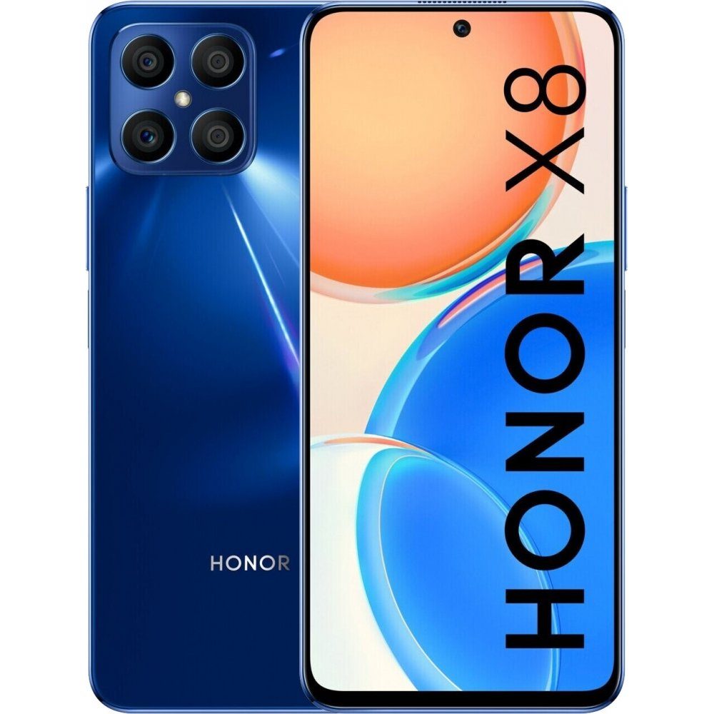 Honor X8 128 GB / 6 GB - Smartphone - ocean blue Smartphone (6,7 Zoll)