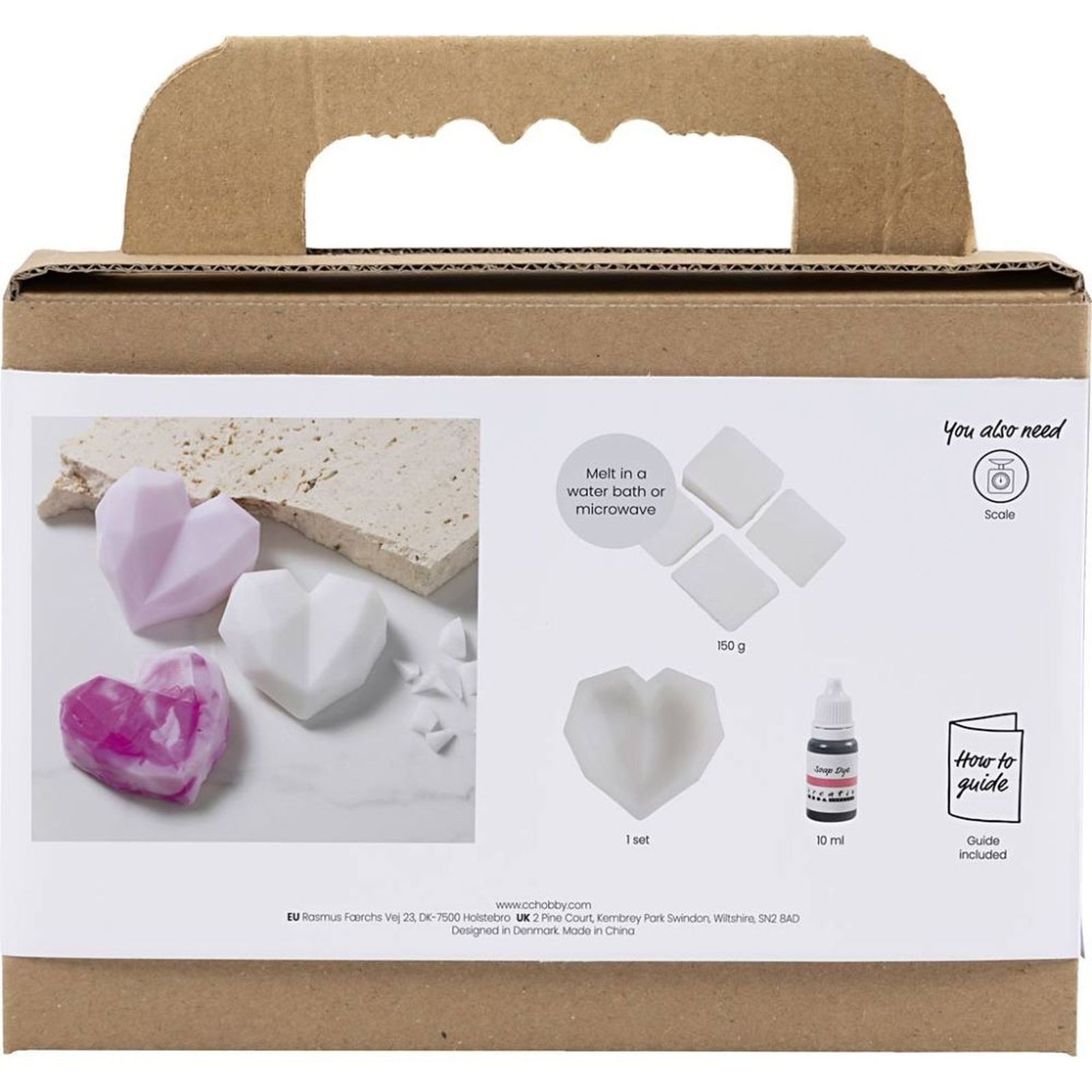 creativ company Kreativset Soap Making - Herzen, (pink), inkl. Zubehör