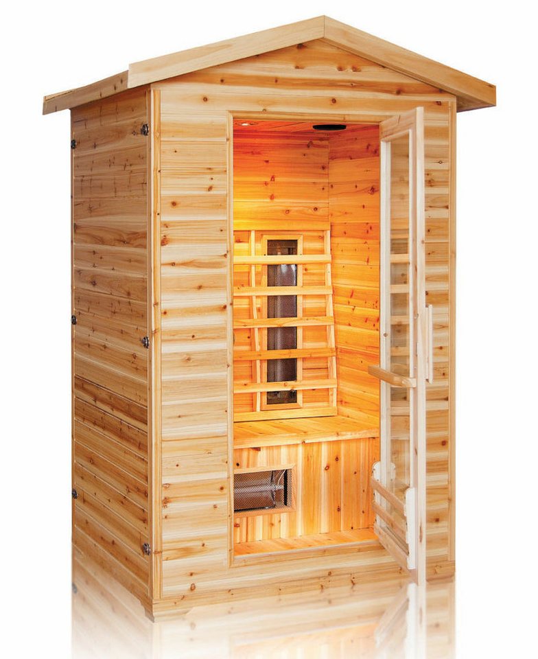 Thumbnail - DEKO VERTRIEB BAYERN Infrarotkabine Luxus LED Infrarotsauna.Infrarotkabine 120x120x210 cm Wärmekabine Saun