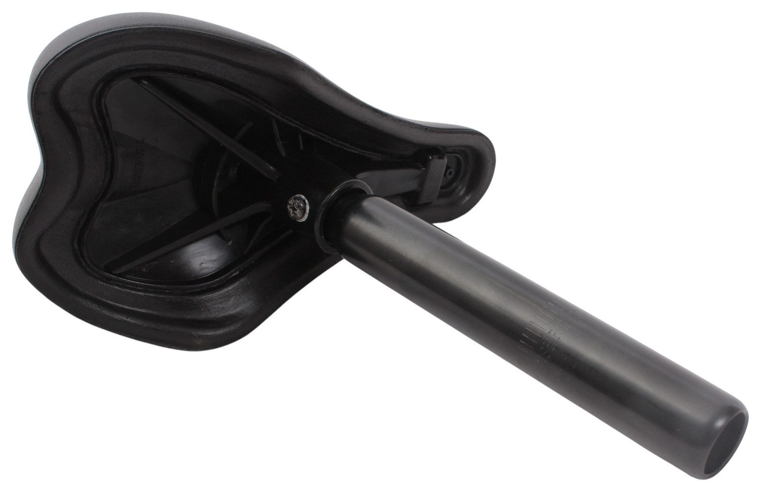 KHEbikes Fahrradsattel KHE BMX Sattelcombo One Piece 27,2 mm Gepolstert Schwarz, Integrierte 27,2 mm Stütze
