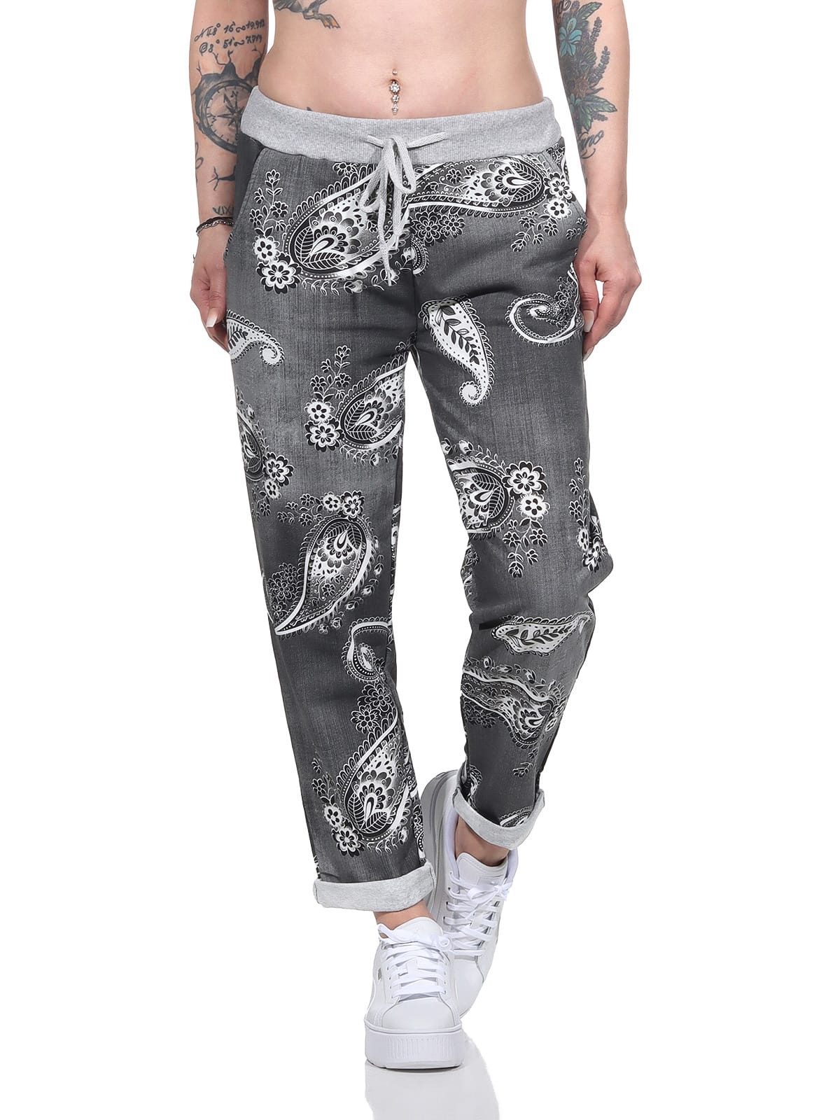 Aurela Damenmode Sweatpants Freizeithose leichte Damen Haushose in moderner günstig online kaufen