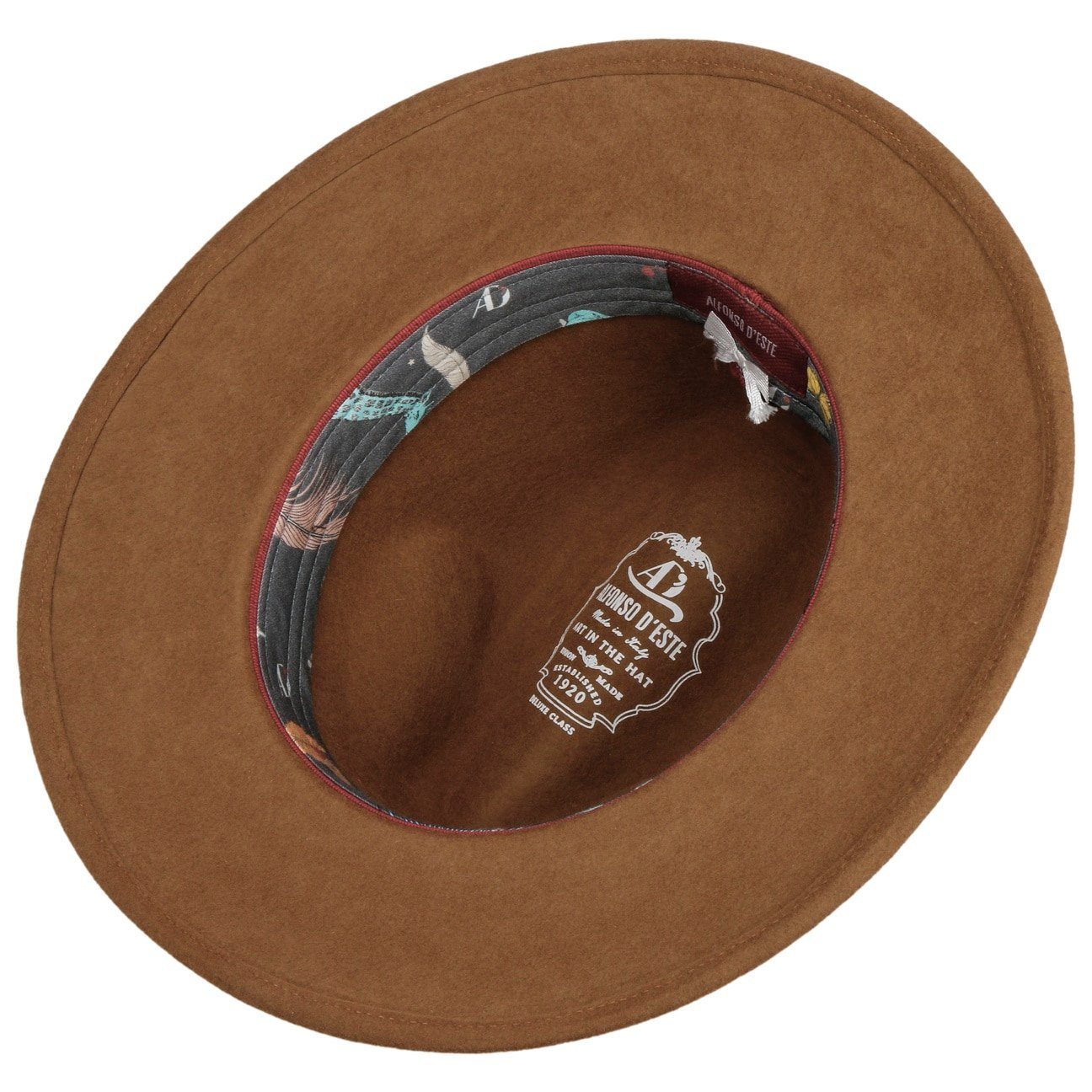 Alfonso D´Este Outdoorhut (1-St) Travellerhut mit Ripsband, Made in Italy
