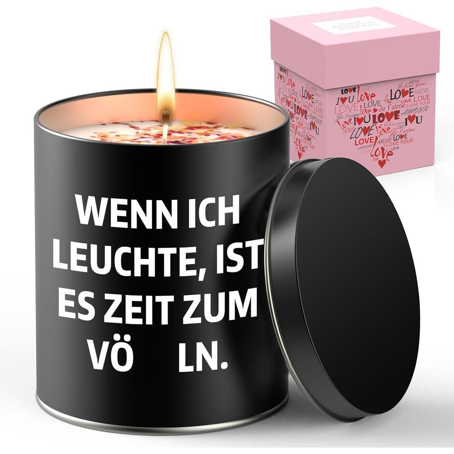 LuxusKollektion Duftkerze Duftkerze im Glas 9oz holziger Duft Valentinstag Geschenk für ihn