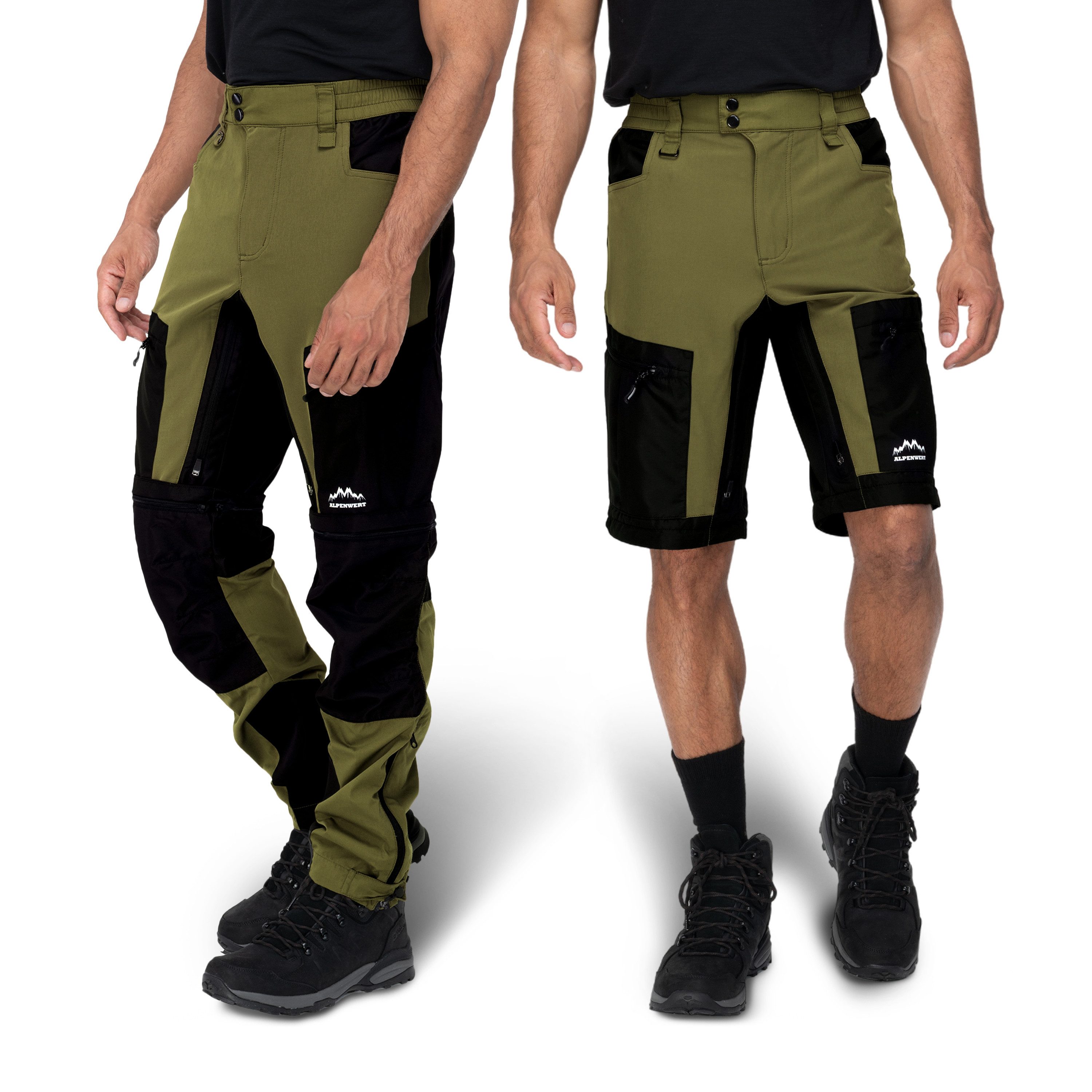 Alpenwert Trekkinghose Herren wasserabweisend, elastisch mit Belüftung und günstig online kaufen