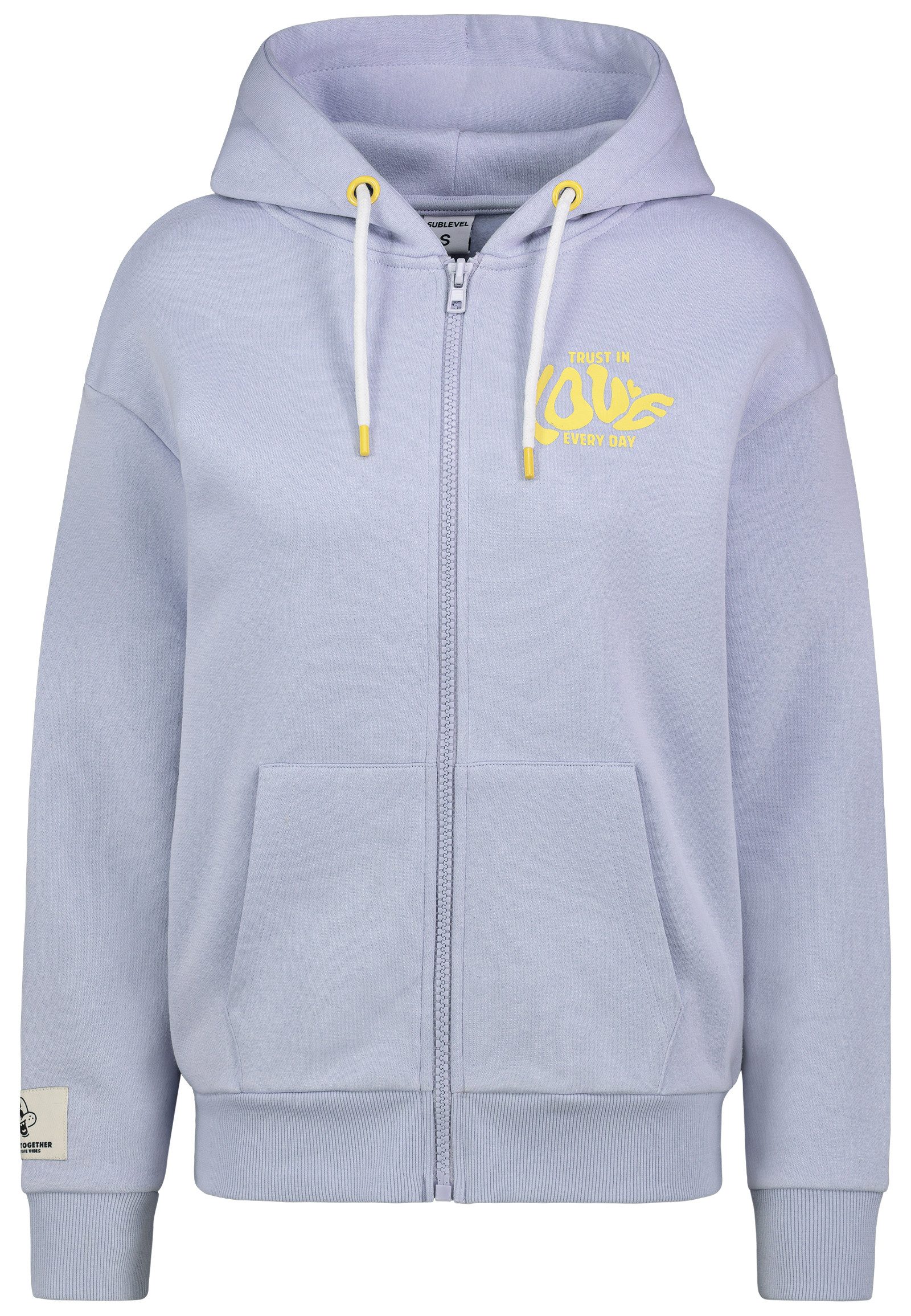 SUBLEVEL Kapuzensweatjacke Damen Jacke mit Prints günstig online kaufen