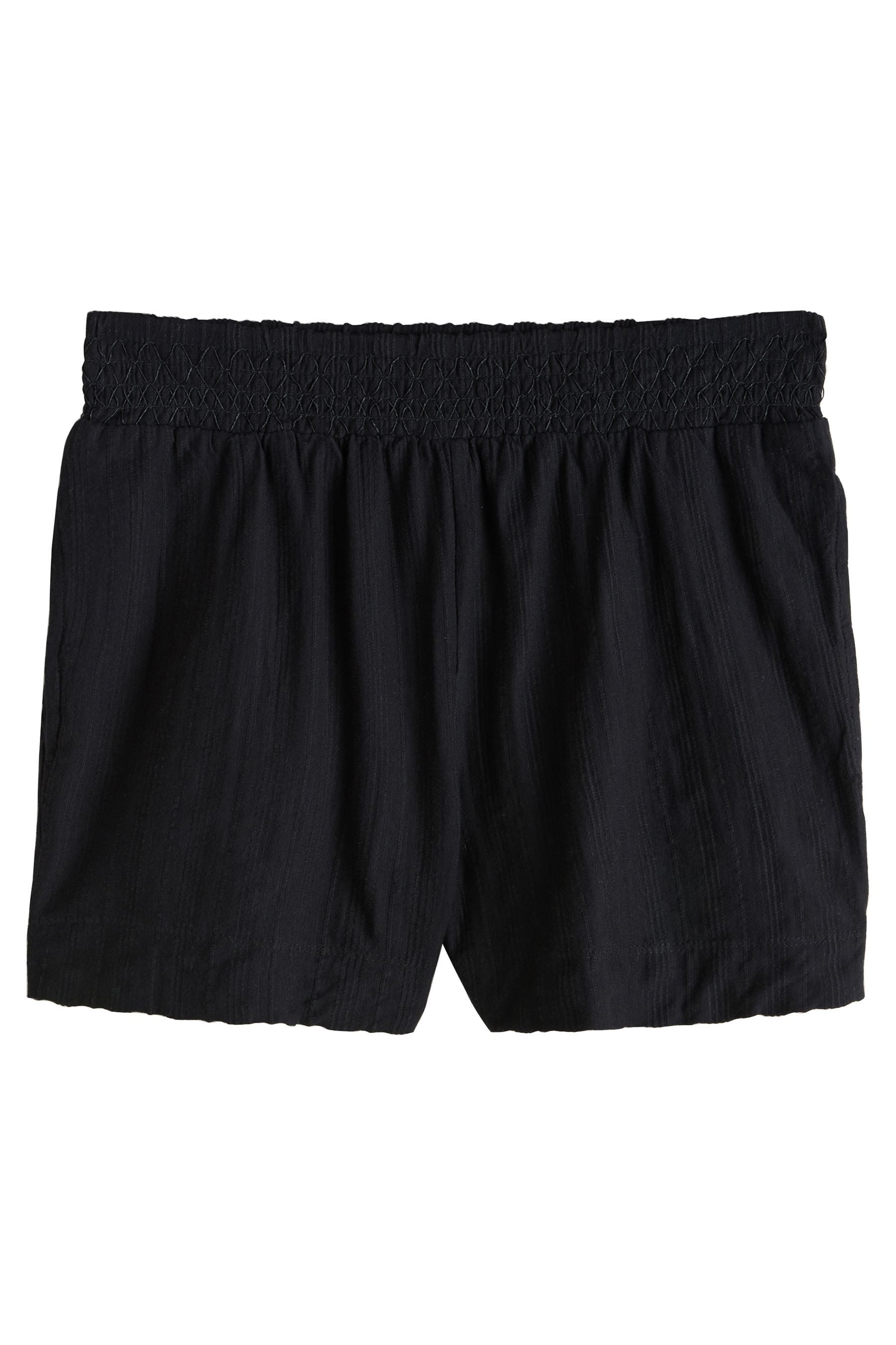Next Shorts Geraffte Jersey-Shorts mit Palmenmuster (1-tlg)