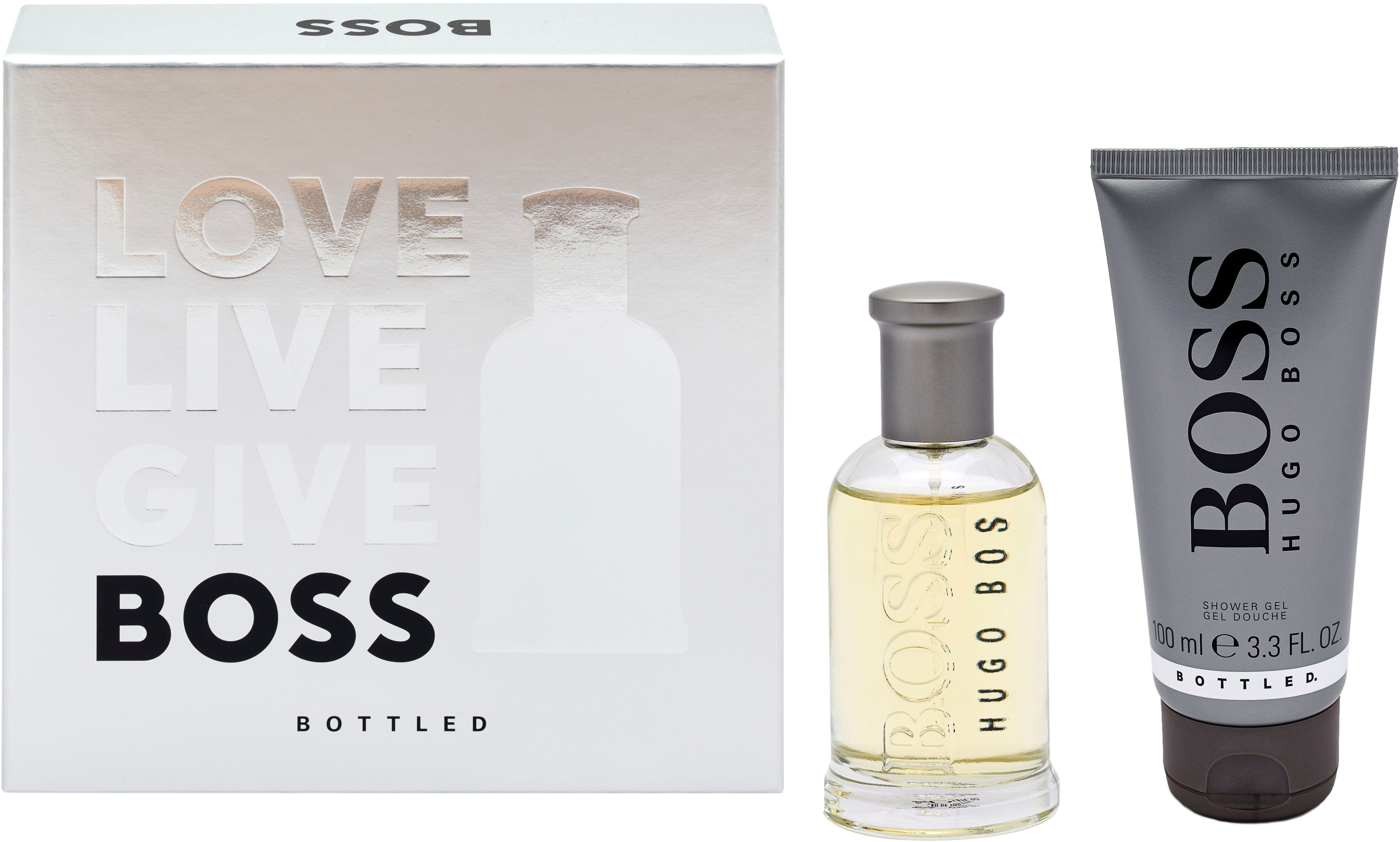 BOSS Duft-Set Boss Bottled, 2-tlg., EdT 50ml und ShowerGel 100ml for him