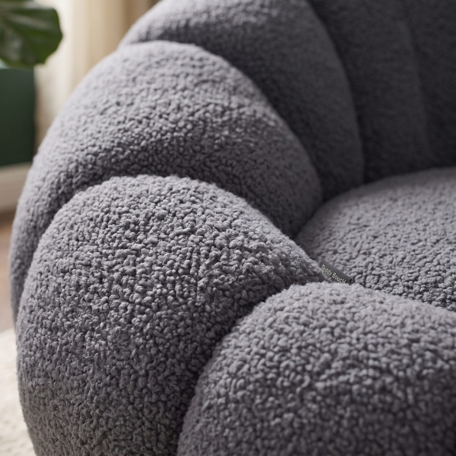 alesvelt Drehsessel Kürbis Sessel 360° Drehfunktion Relaxsessel inkl. Hocker (Set, 2-St), 360° Drehfunktion – Bild 5 von 5