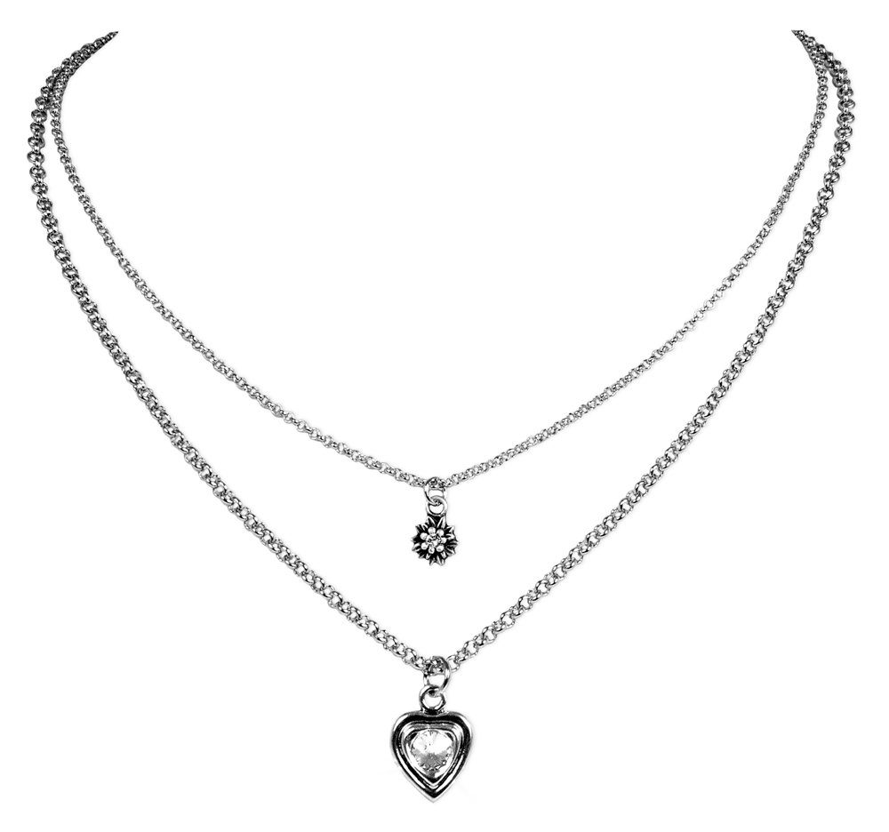LUISIA® Kette mit Anhänger Doppel Halskette günstig online kaufen