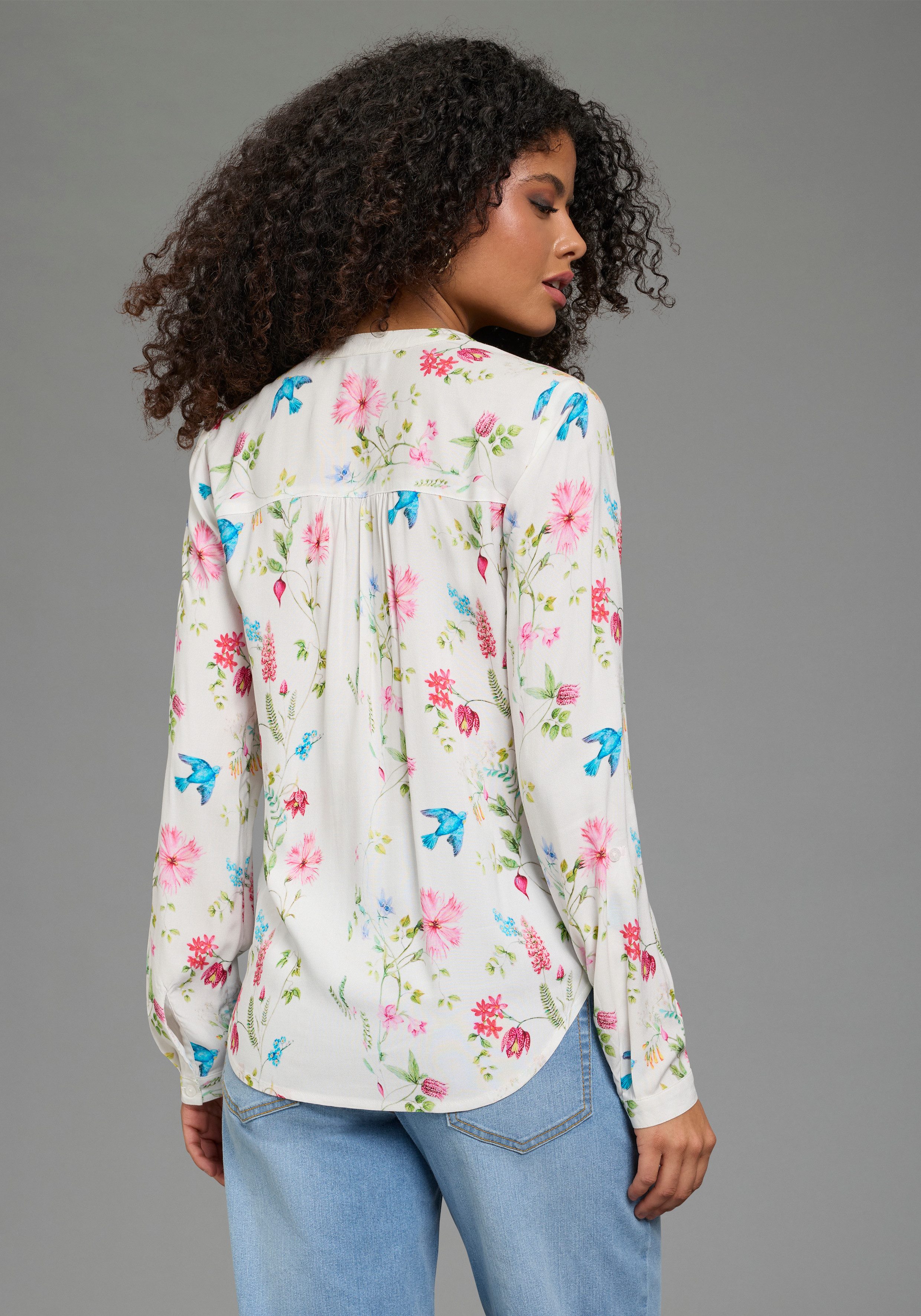 AJC Hemdbluse aus weich fließender Viskose günstig online kaufen