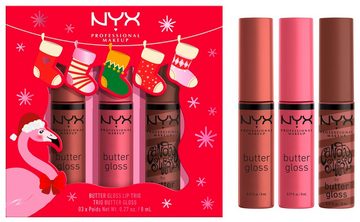 NYX Schmink-Set NYX Professional Makeup Butter Gloss Lip Trio
